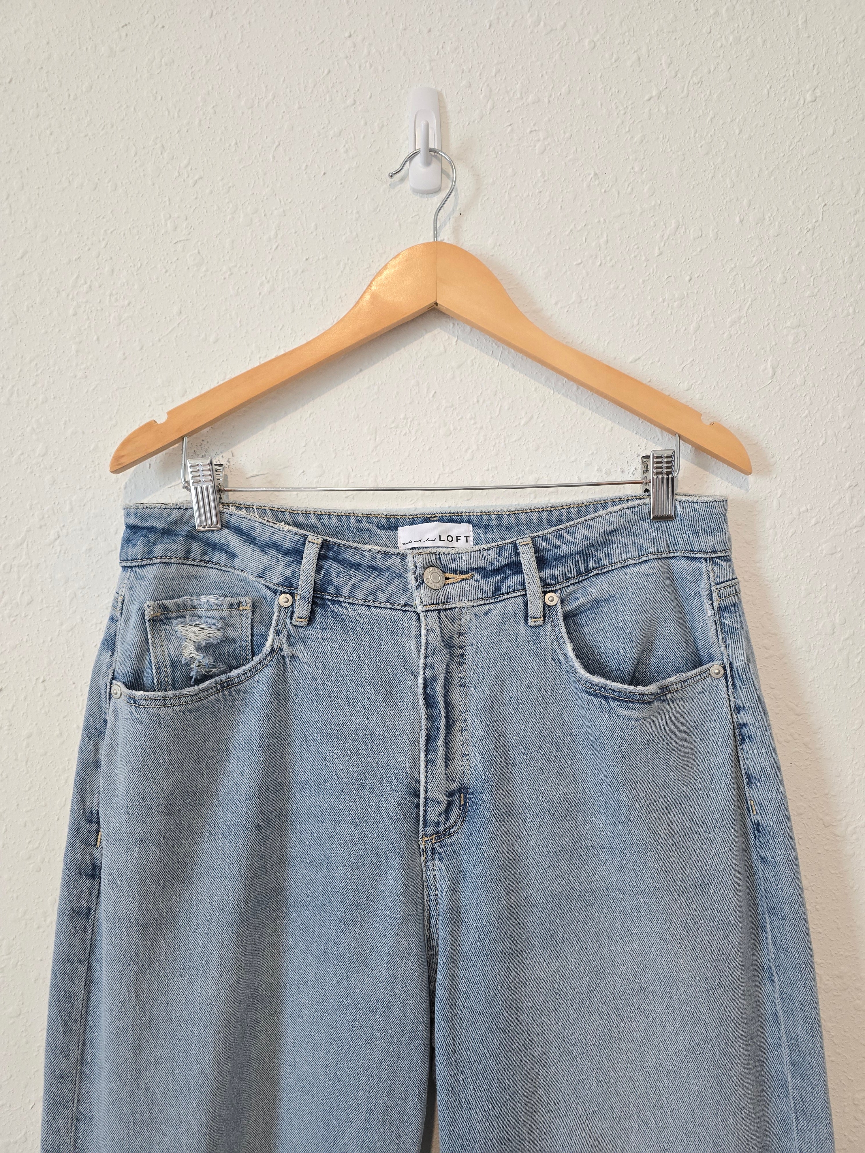 Loft Curvy Wide Leg Jeans (29/8)