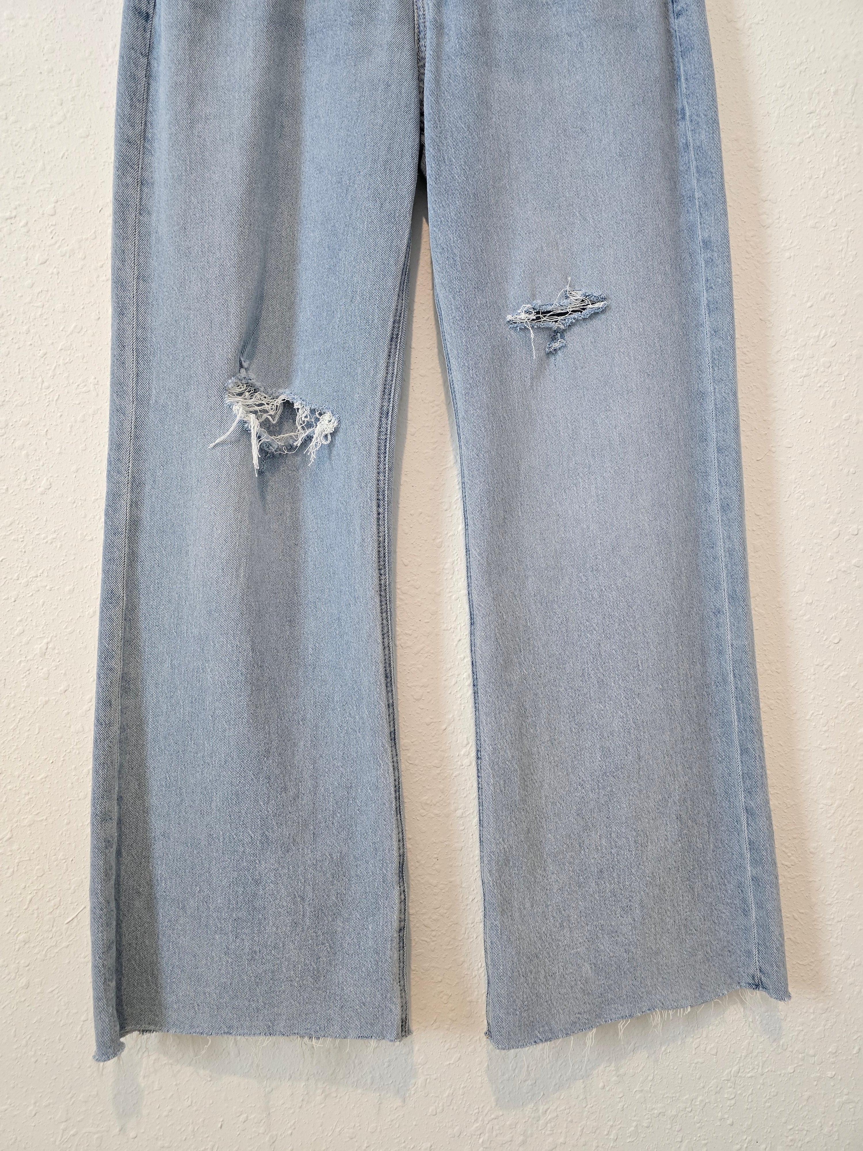 Loft Curvy Wide Leg Jeans (29/8)