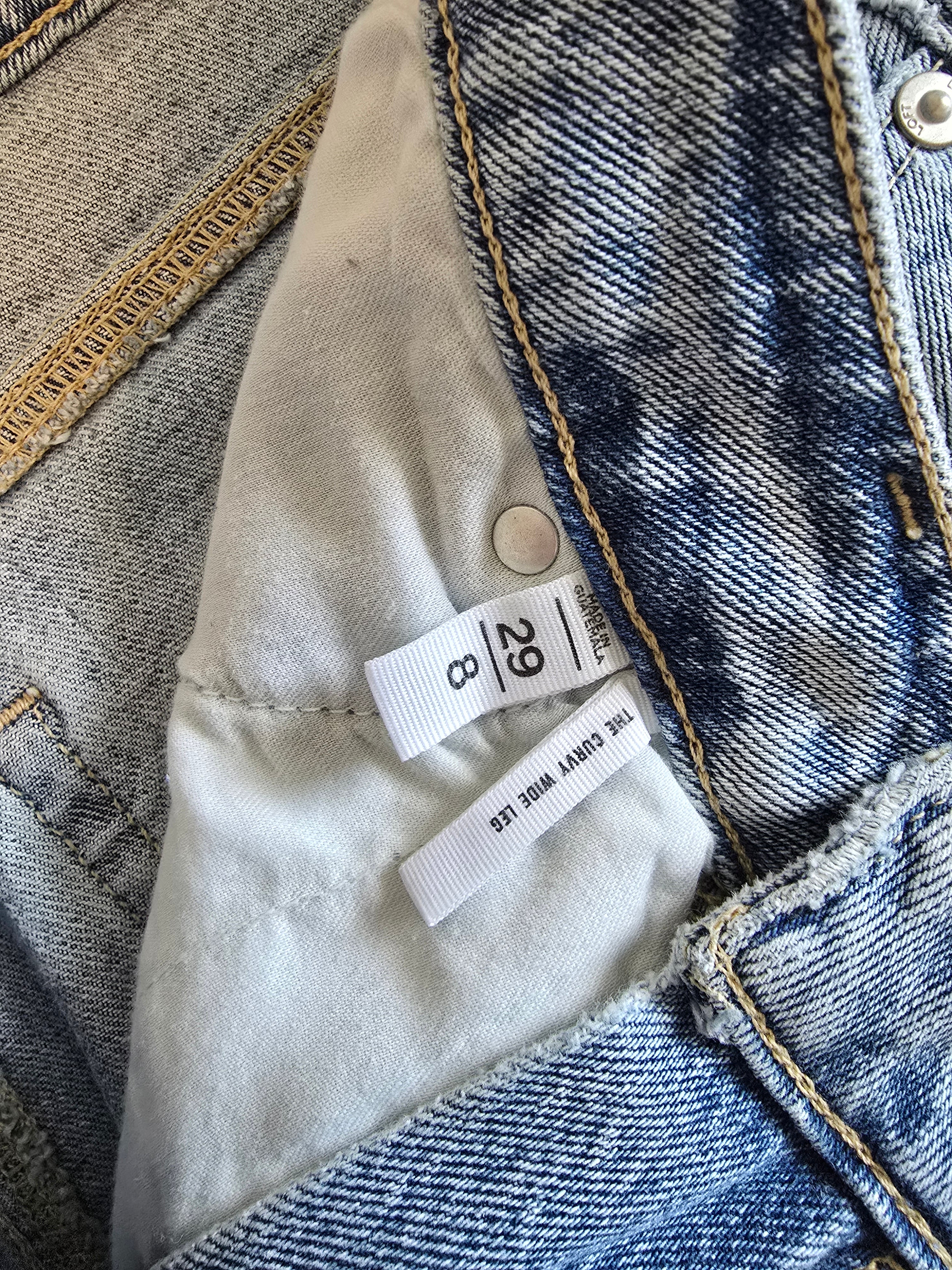 Loft Curvy Wide Leg Jeans (29/8)