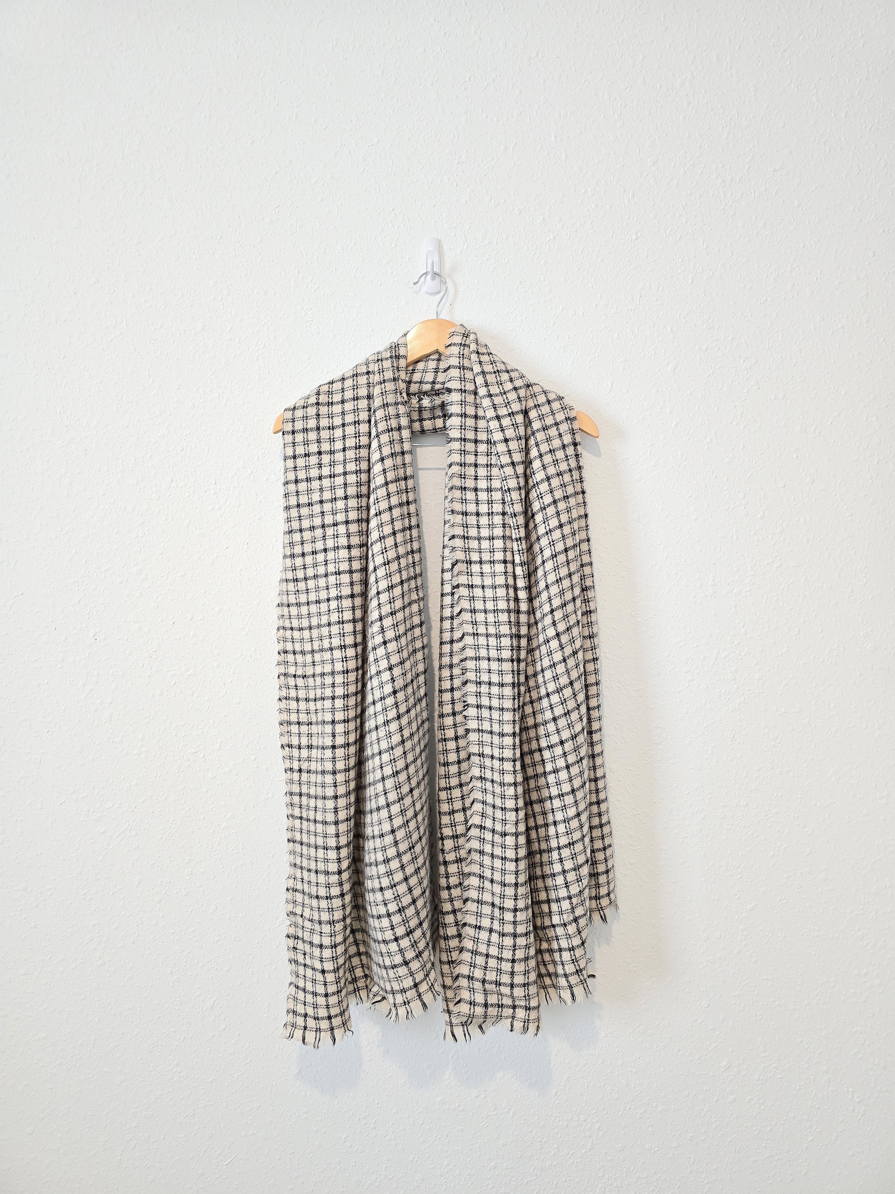 Zara Oversized Plaid Scarf