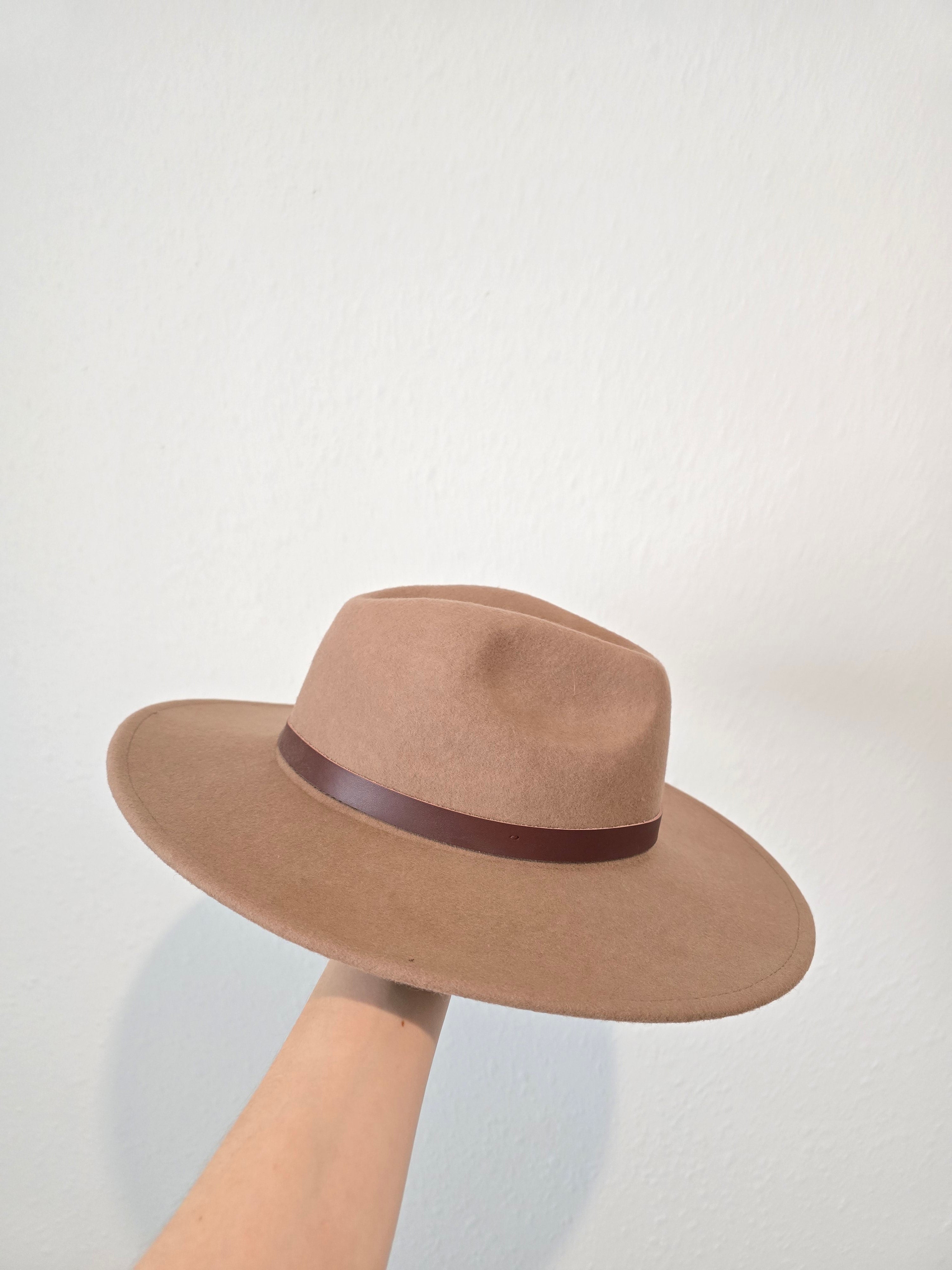 Brown Wool Rancher Hat (OS)