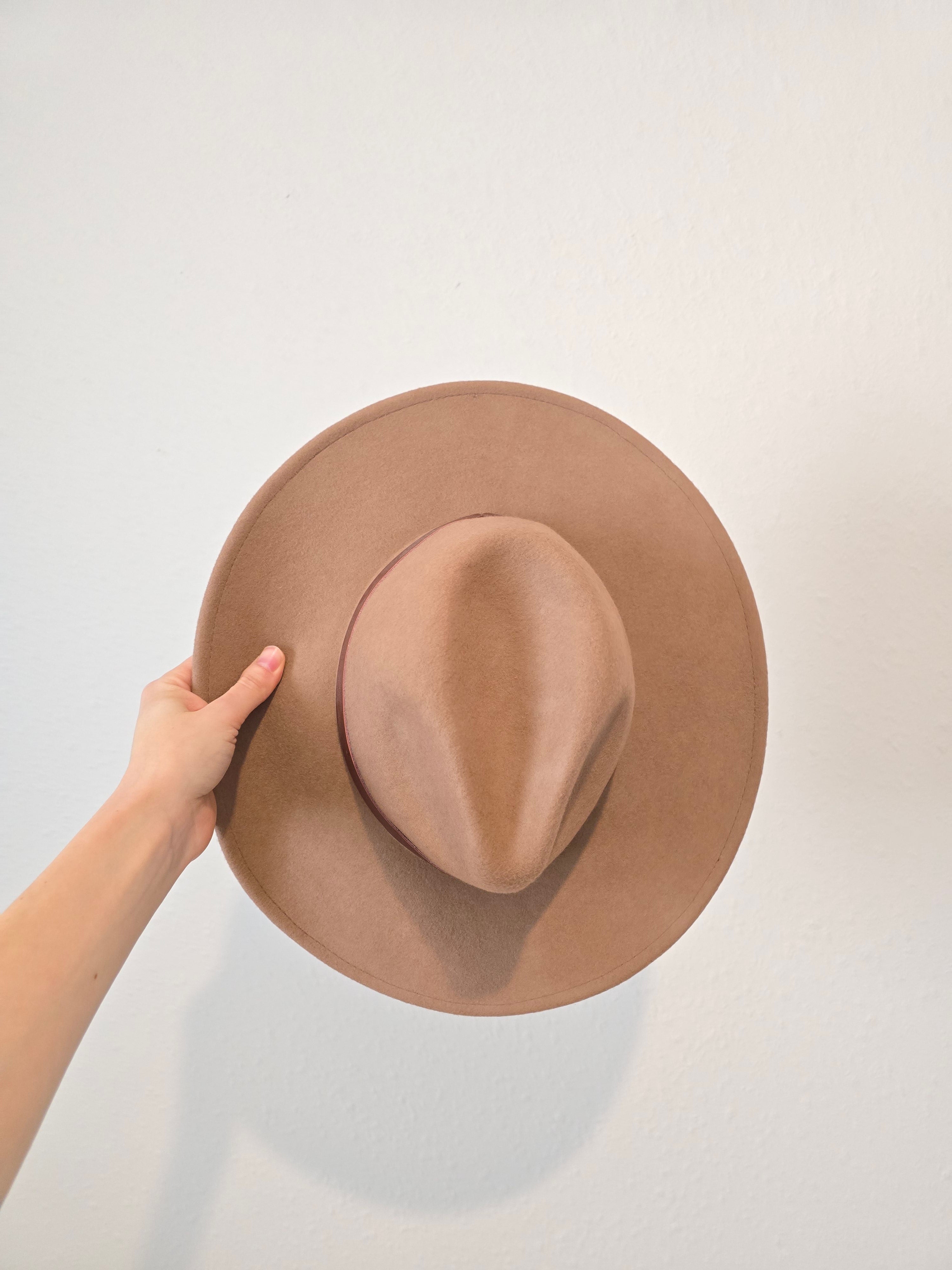 Brown Wool Rancher Hat (OS)