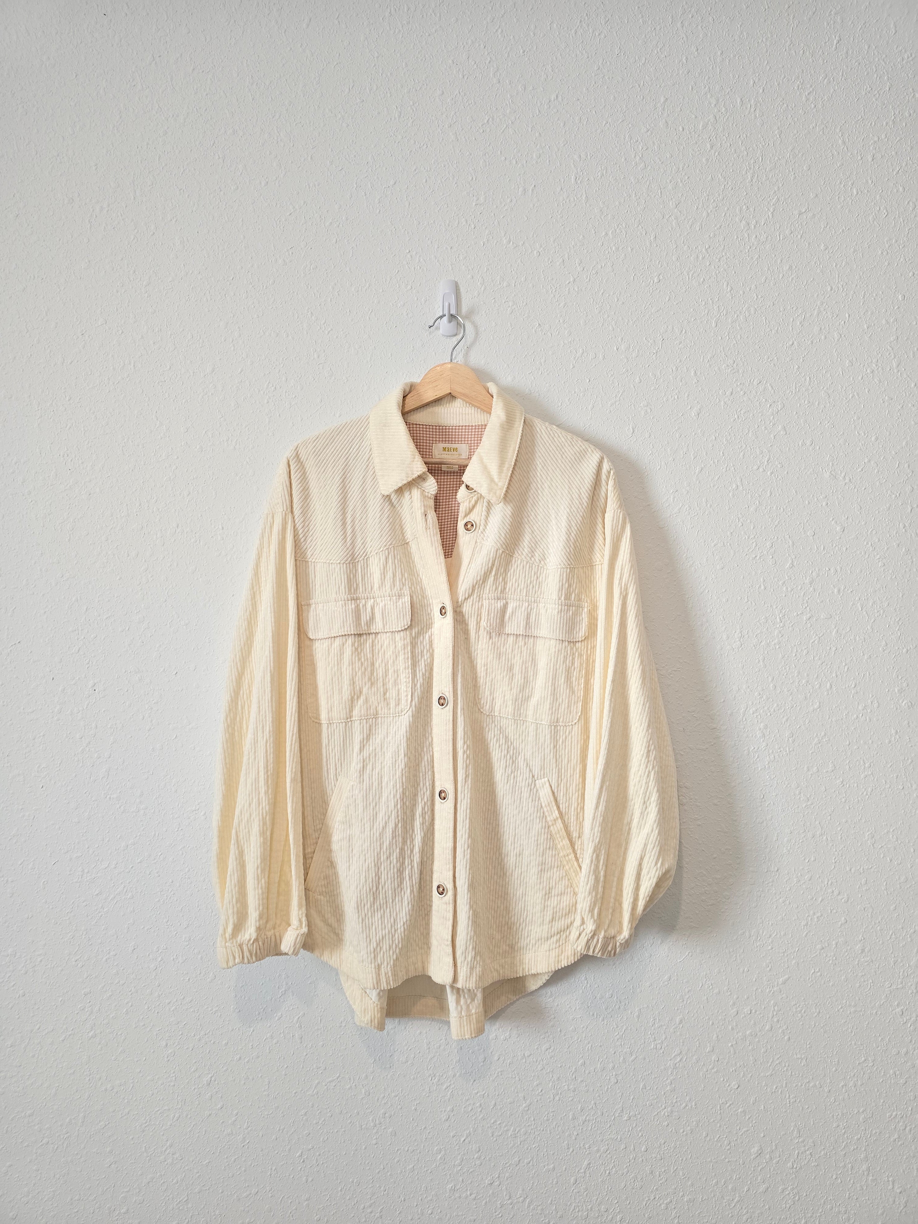 Anthropologie Corduroy Shirt Jacket (M)