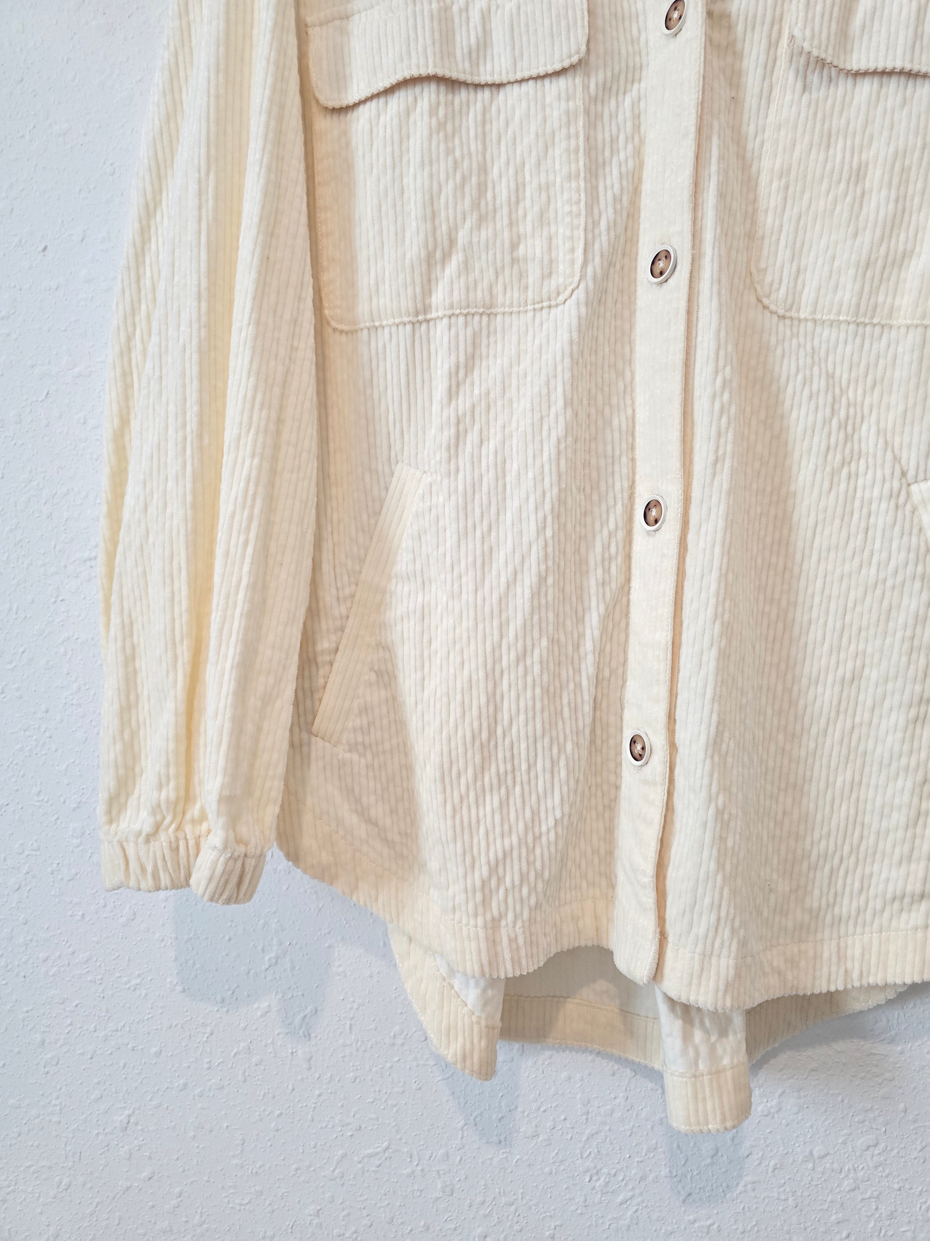 Anthropologie Corduroy Shirt Jacket (M)
