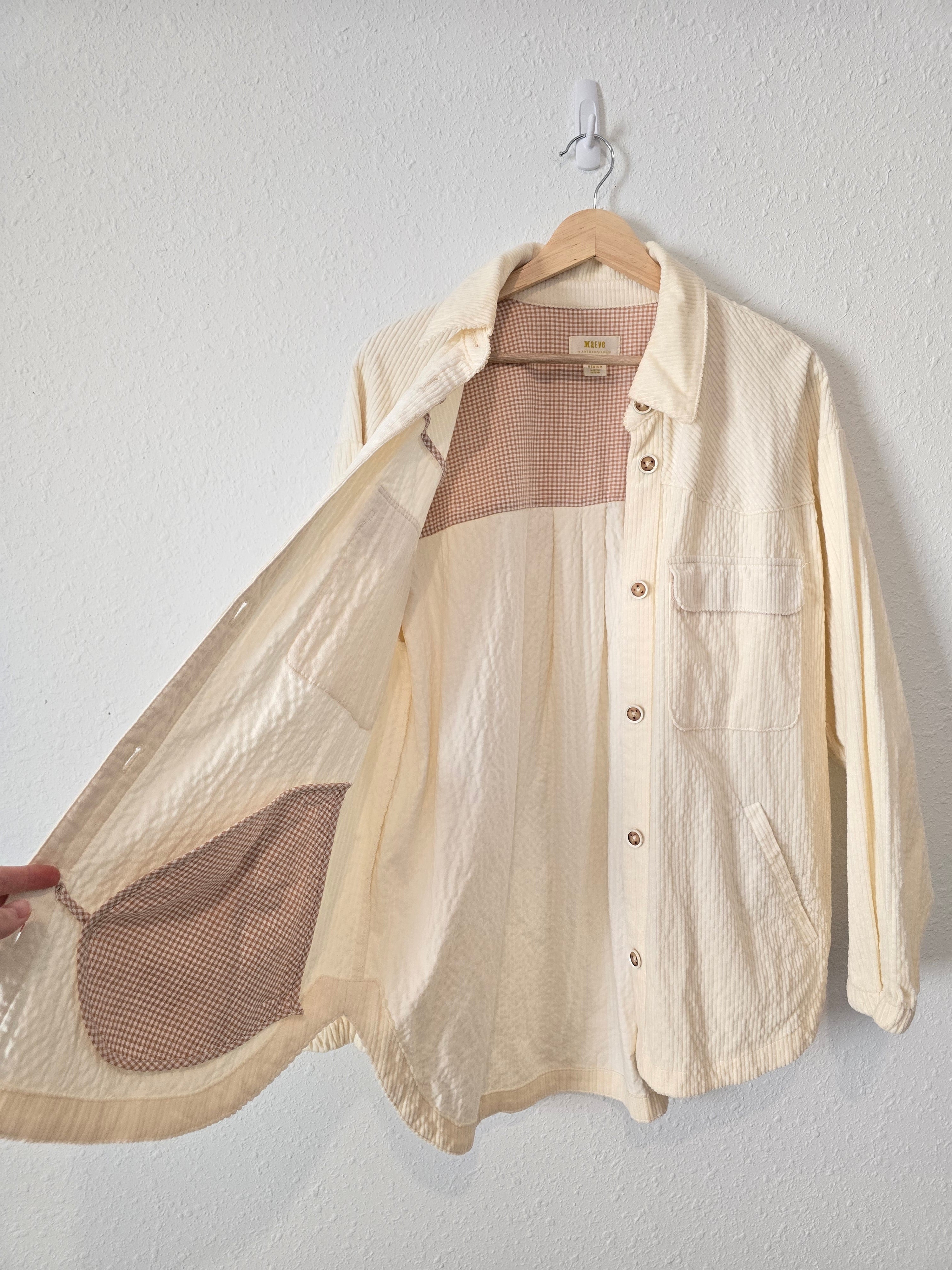 Anthropologie Corduroy Shirt Jacket (M)