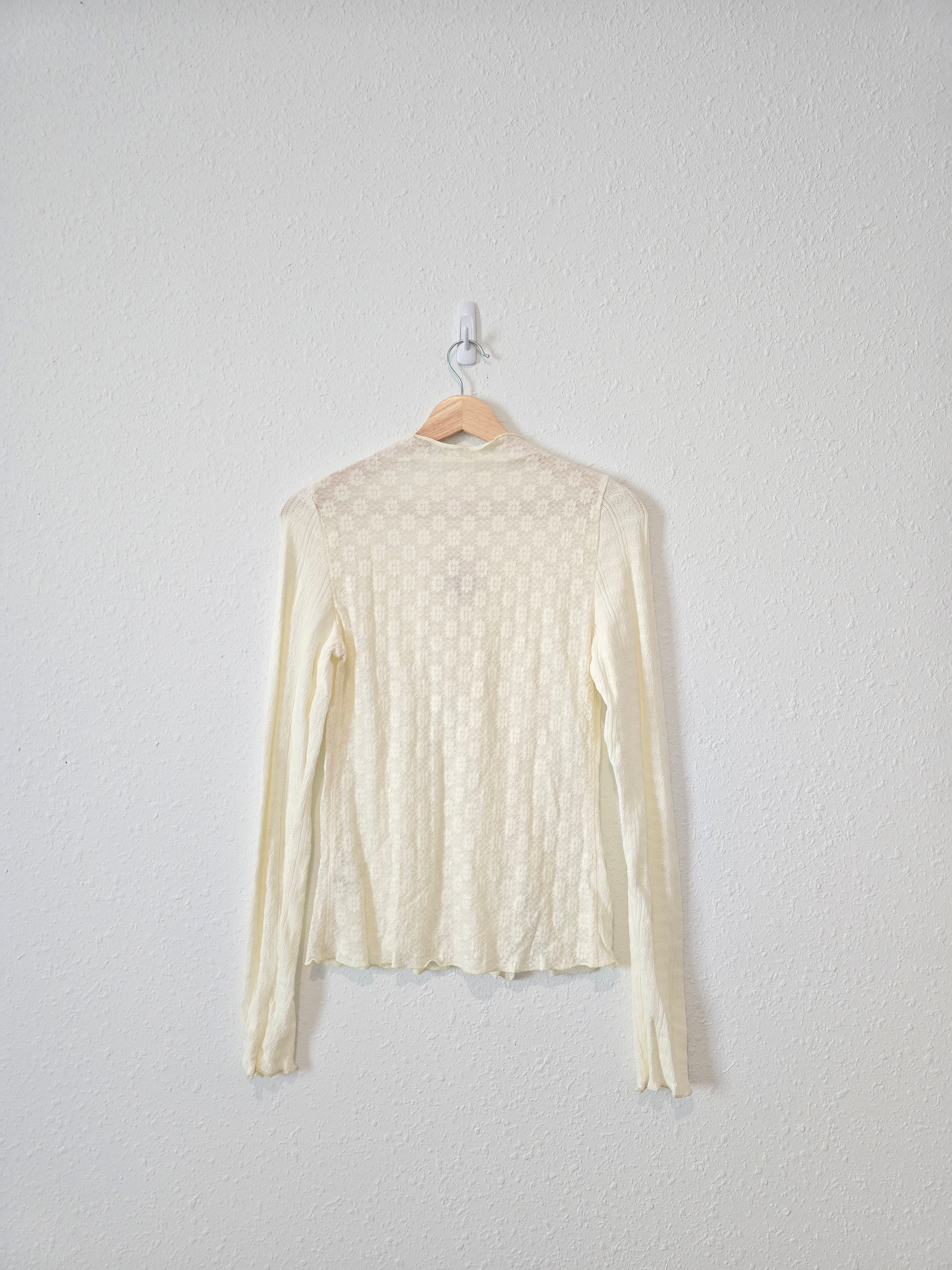 NEW Free People Floral Lace Top (M)
