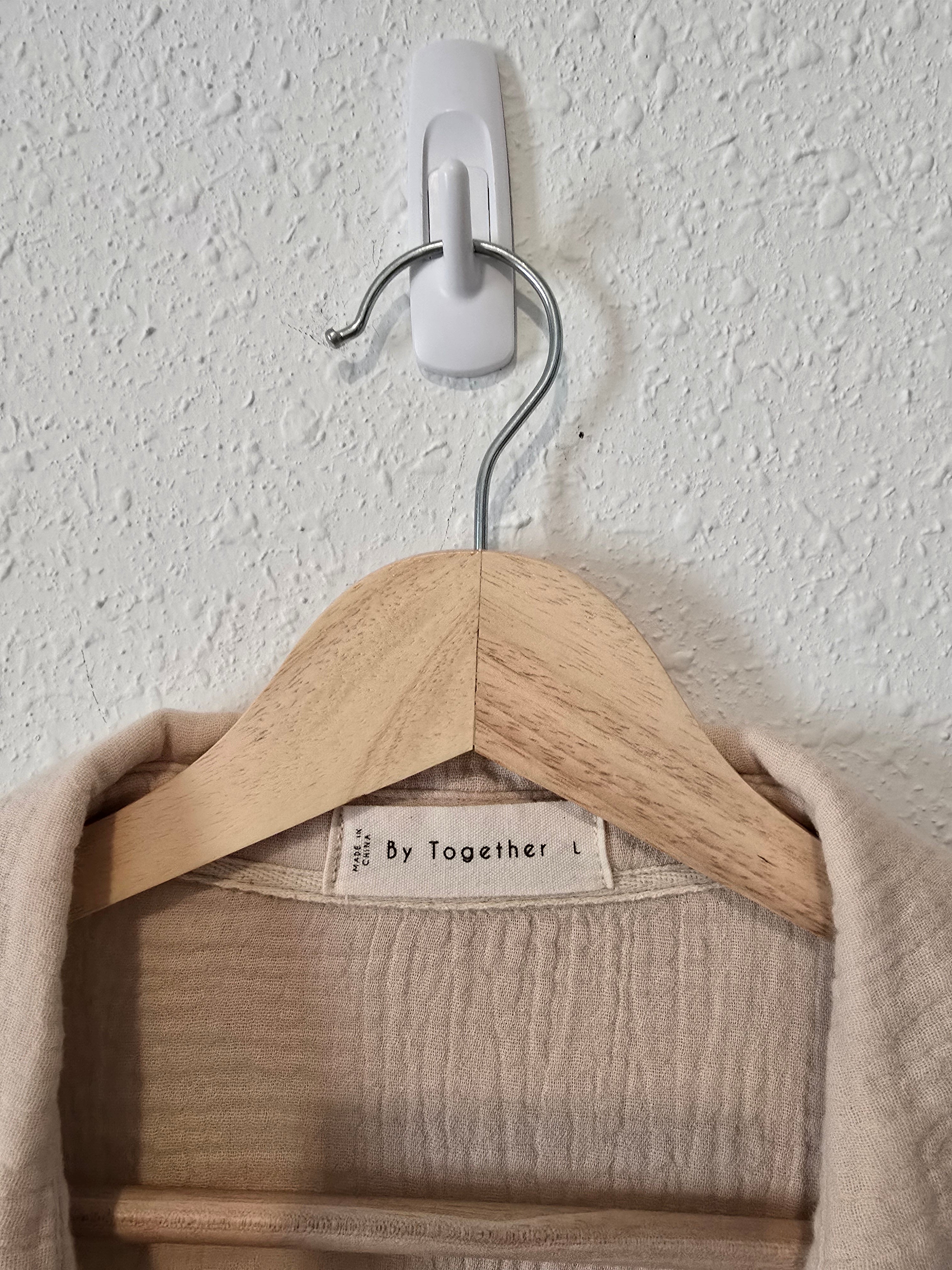 By Together Gauze Button Up (L)