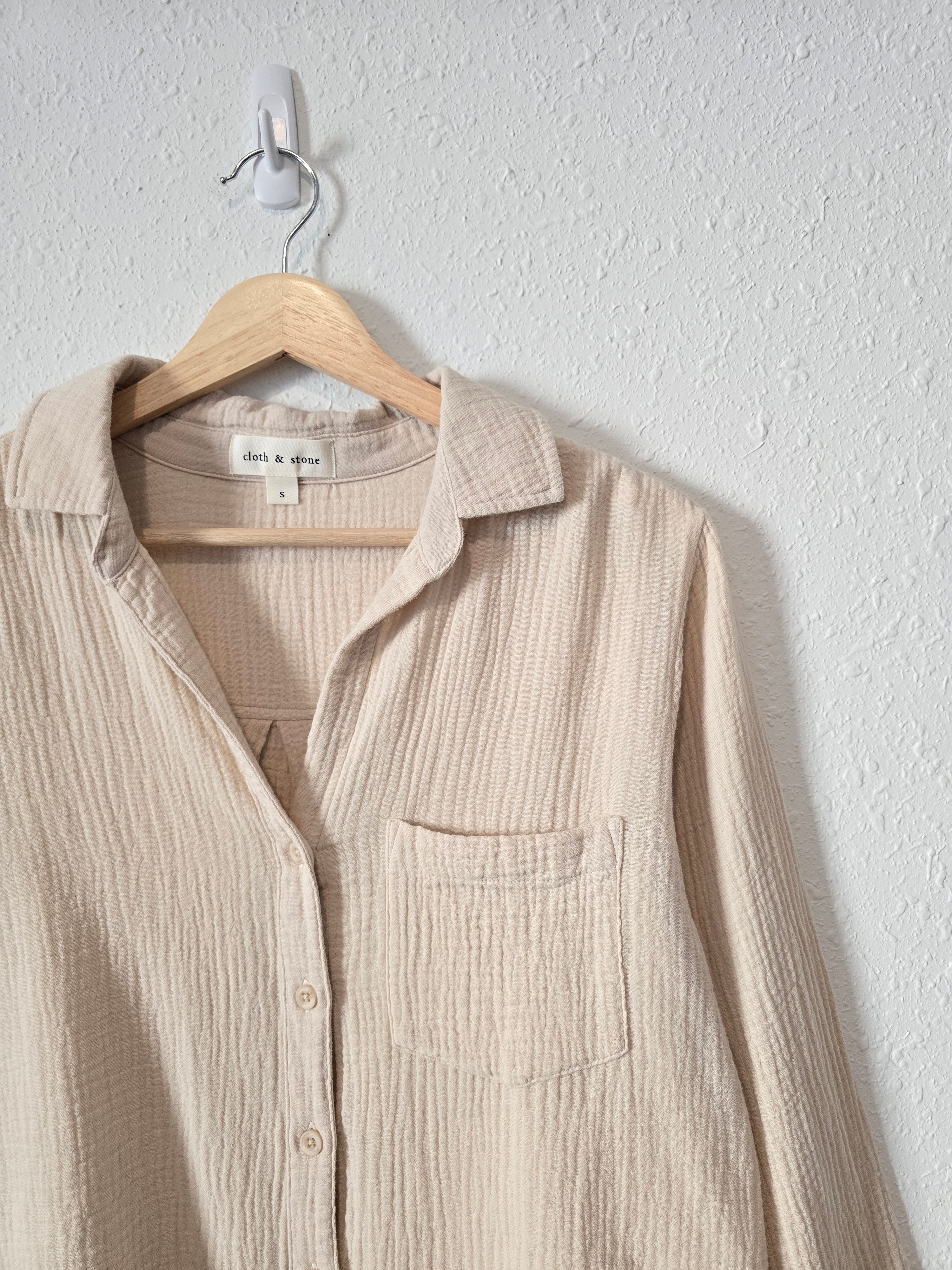 Anthropologie Gauze Button Up (S)