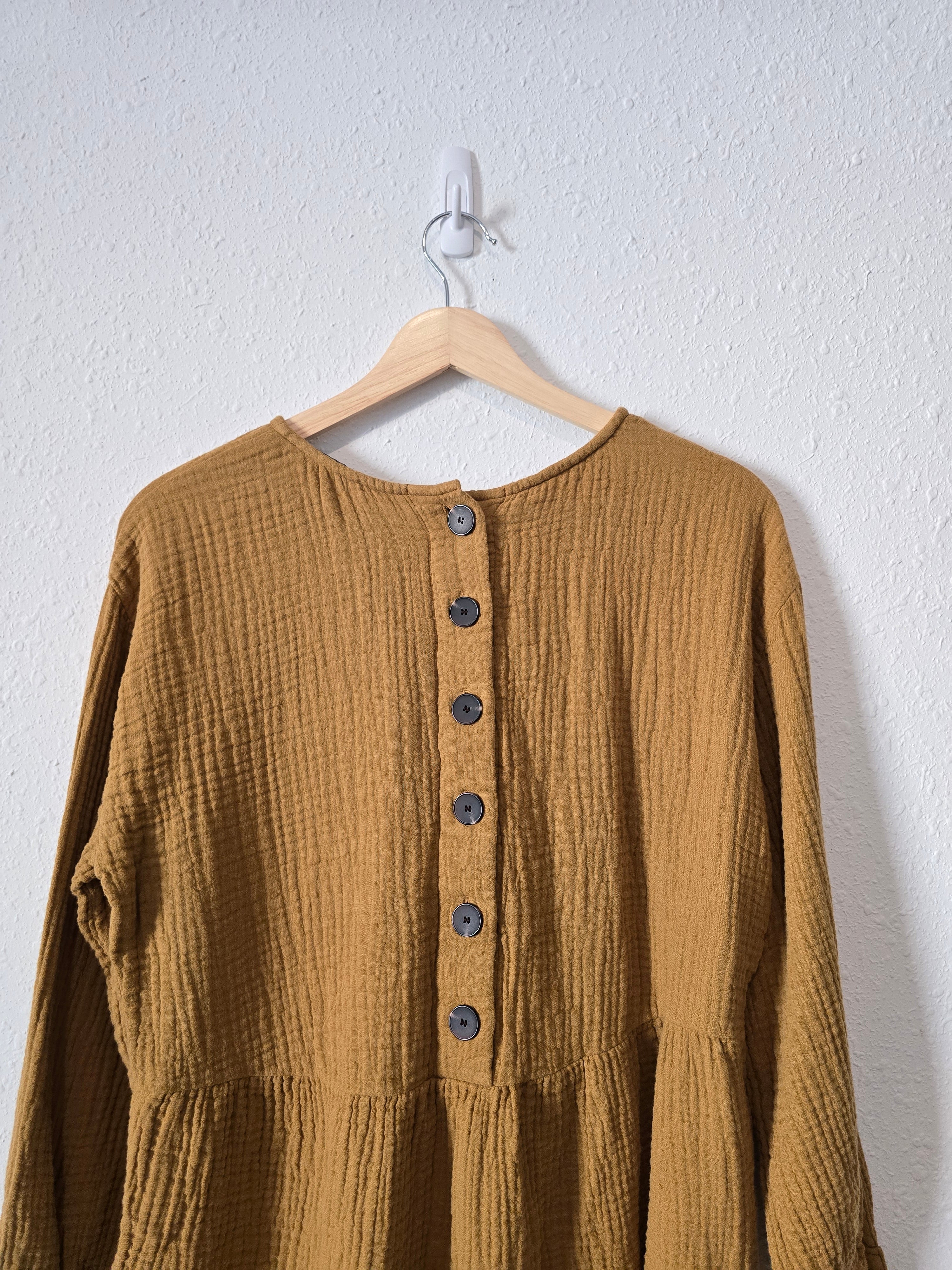 Madewell Gauze Button Back Top (M)