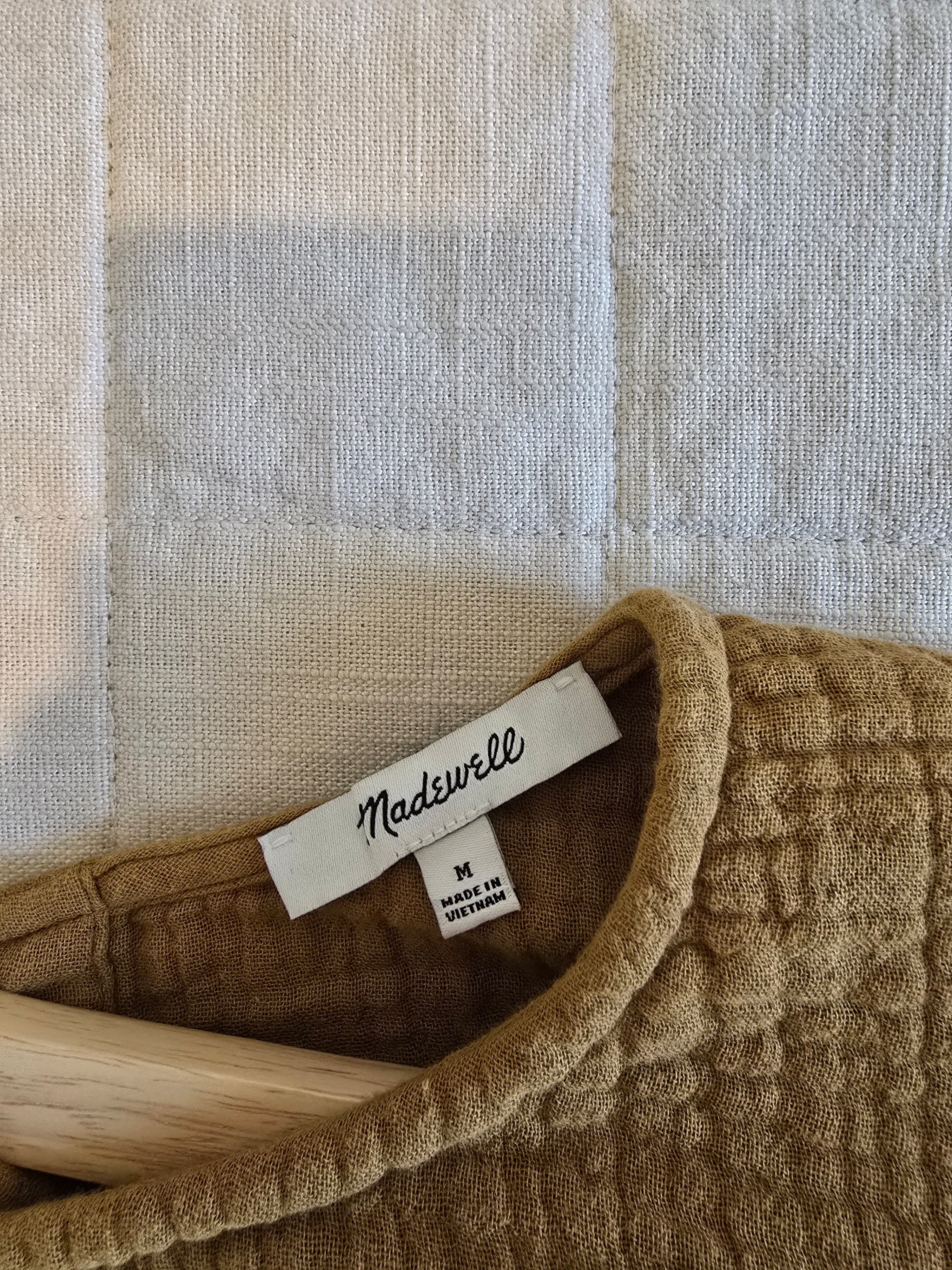 Madewell Gauze Button Back Top (M)