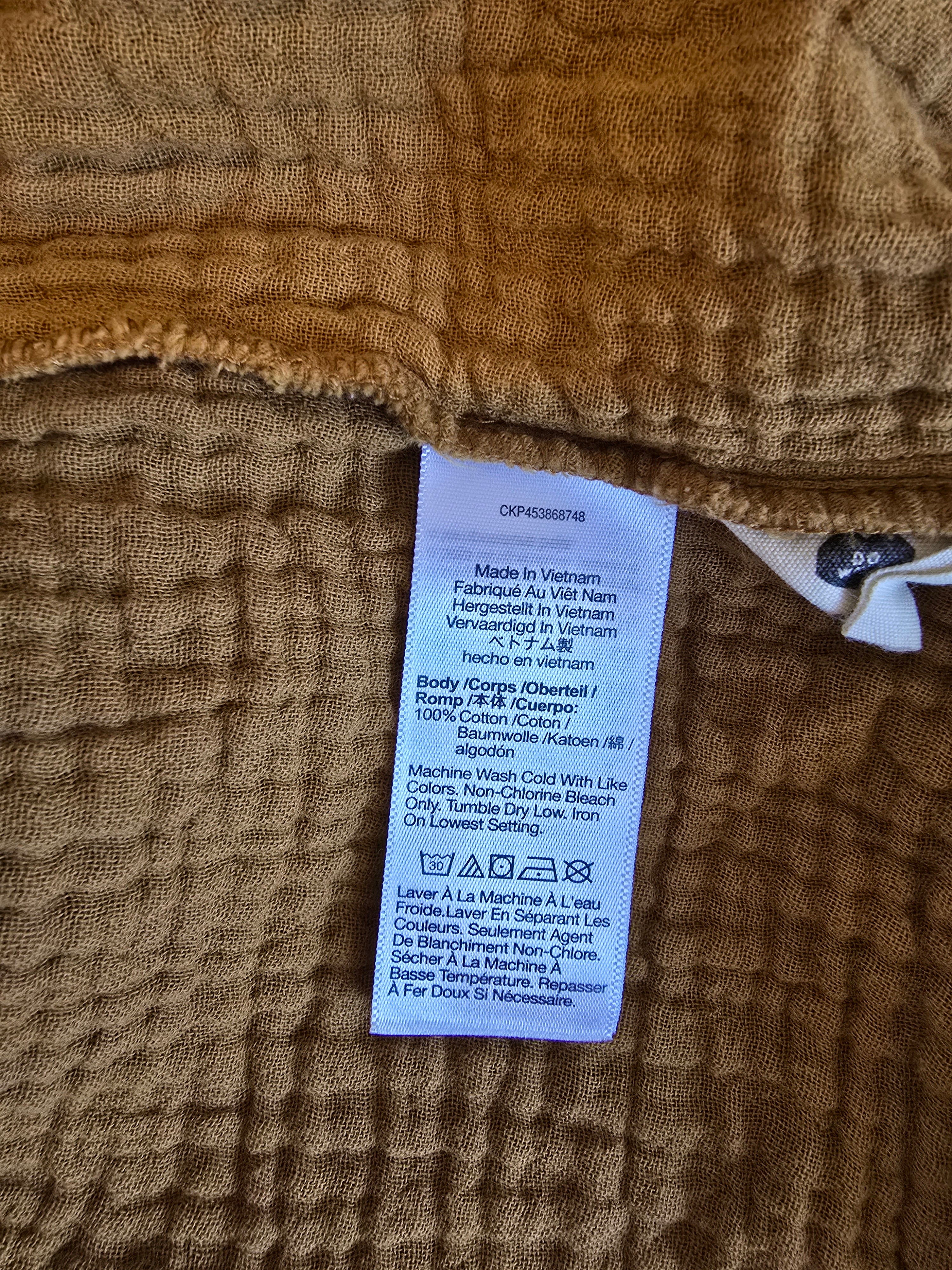 Madewell Gauze Button Back Top (M)