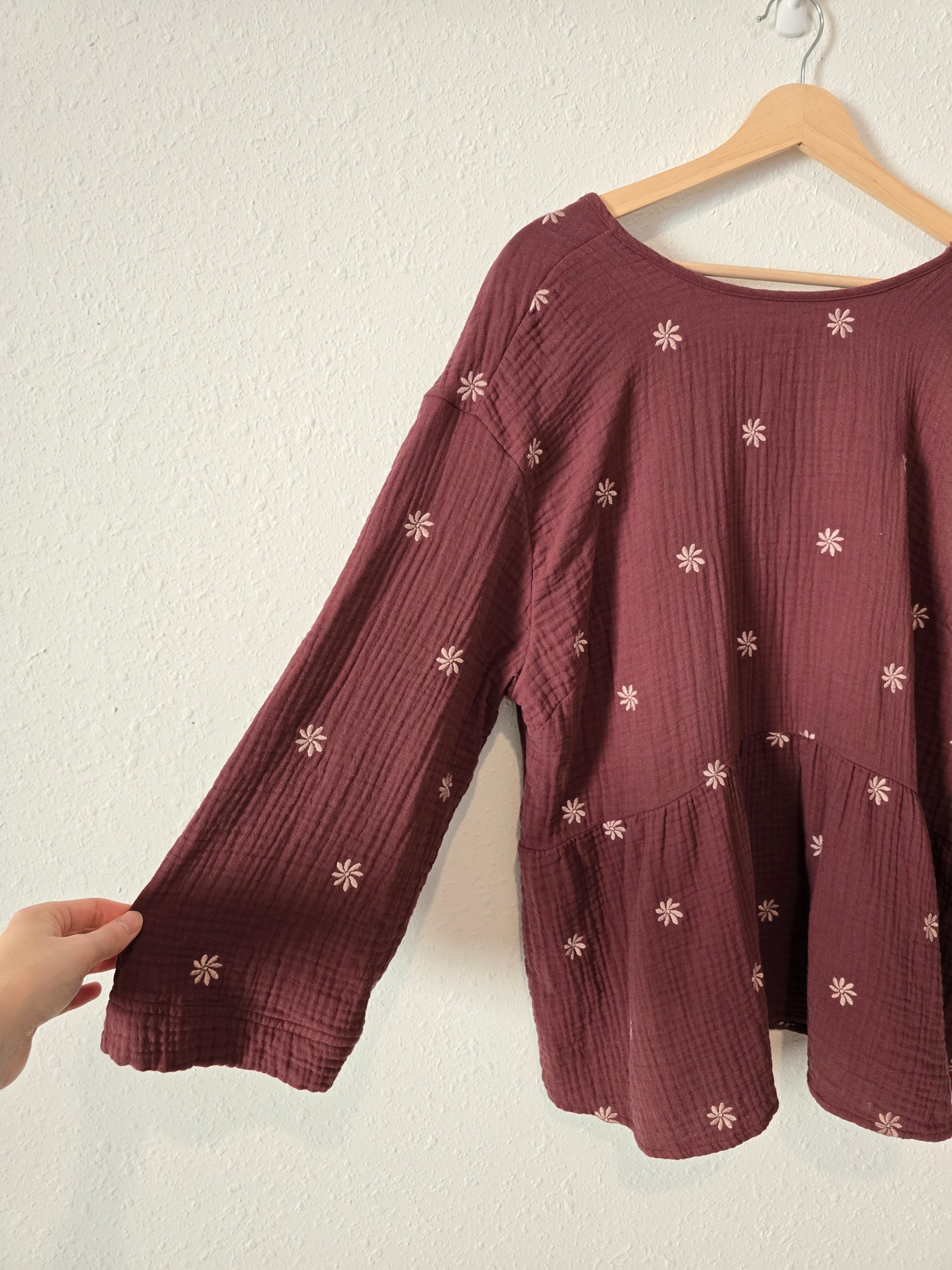Madewell Floral Embroidered Top (1X)