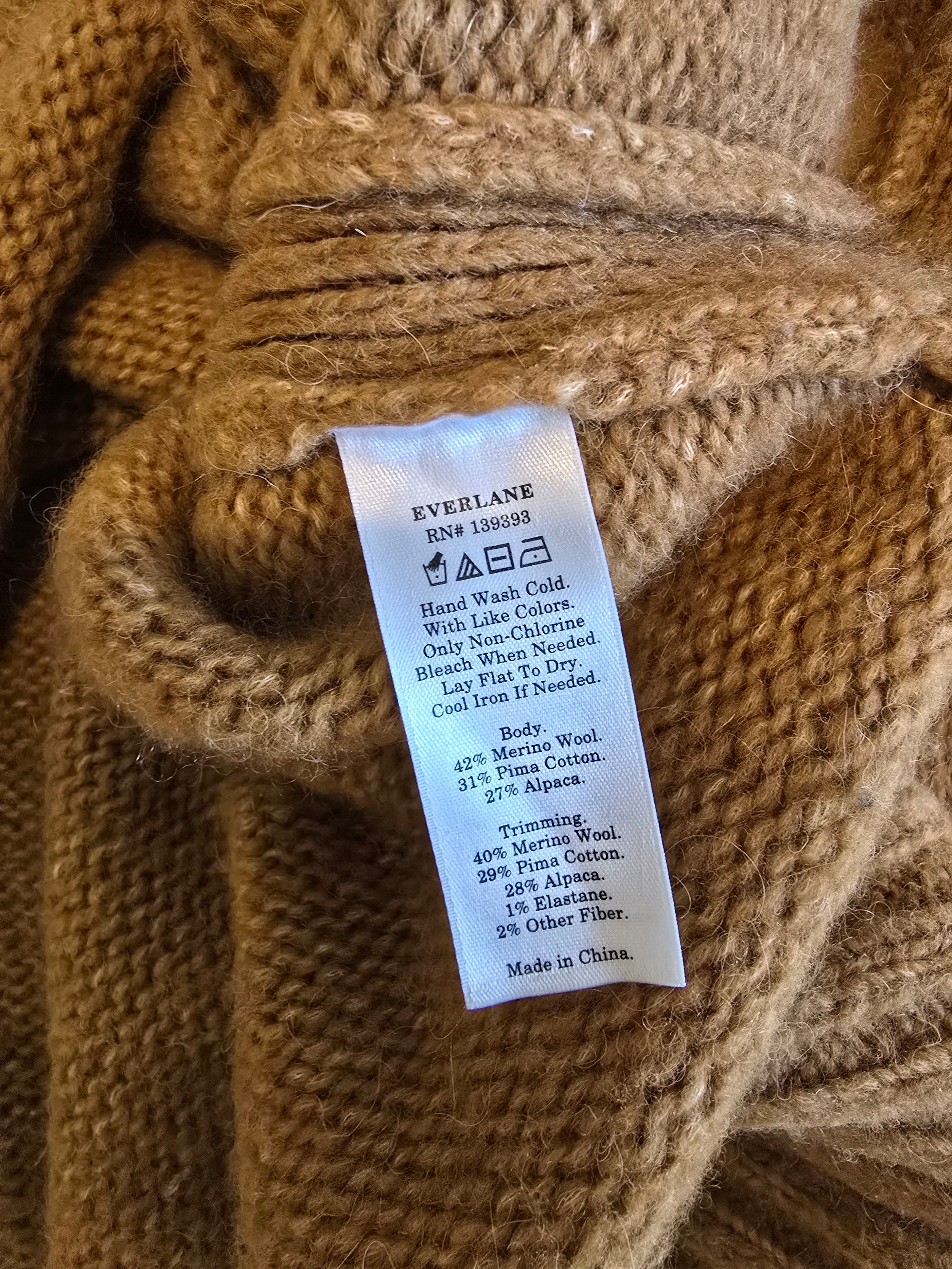 Everlane Wool Turtleneck Sweater (XL)