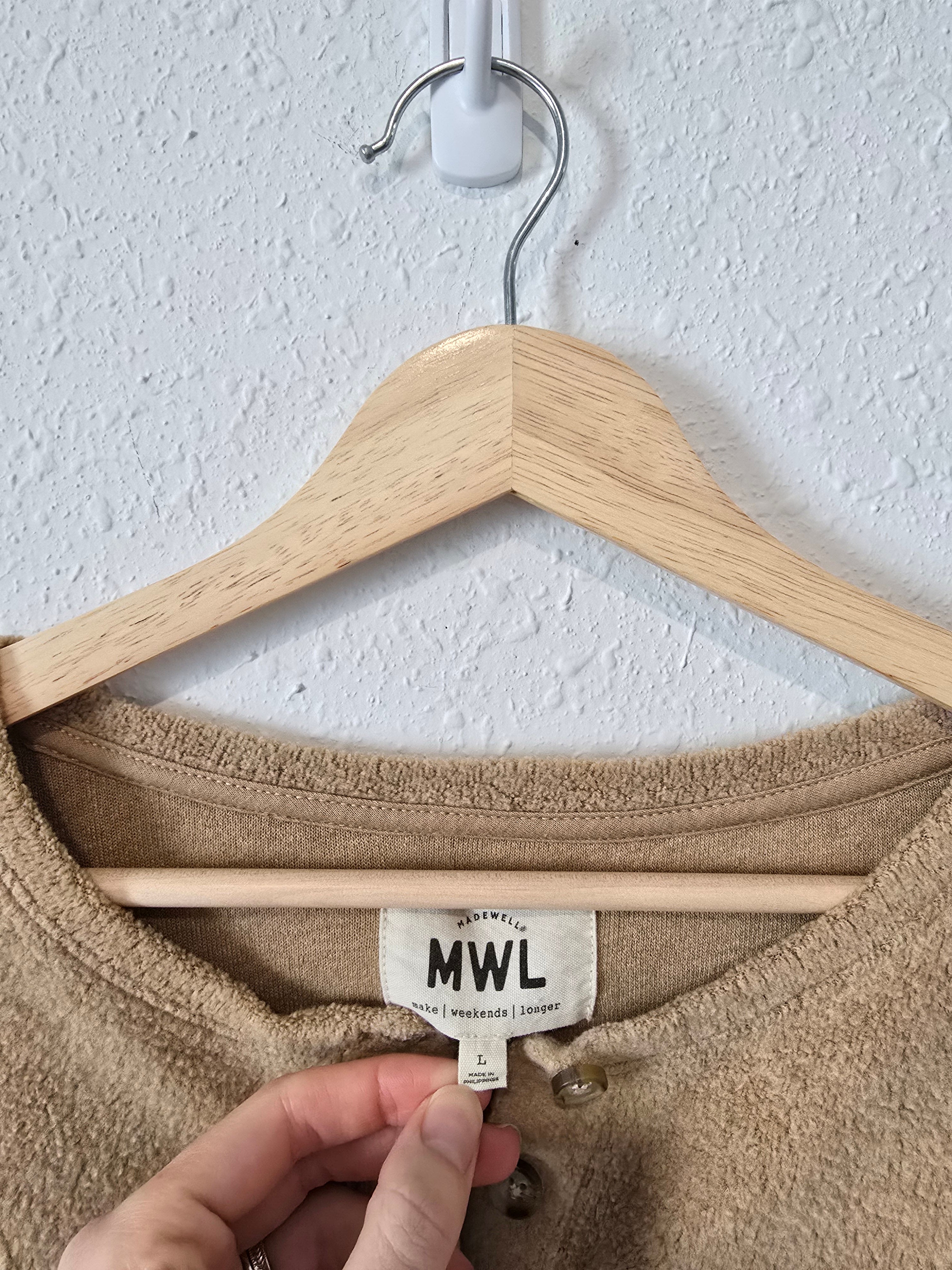 Madewell Cozy Henley Top (L)