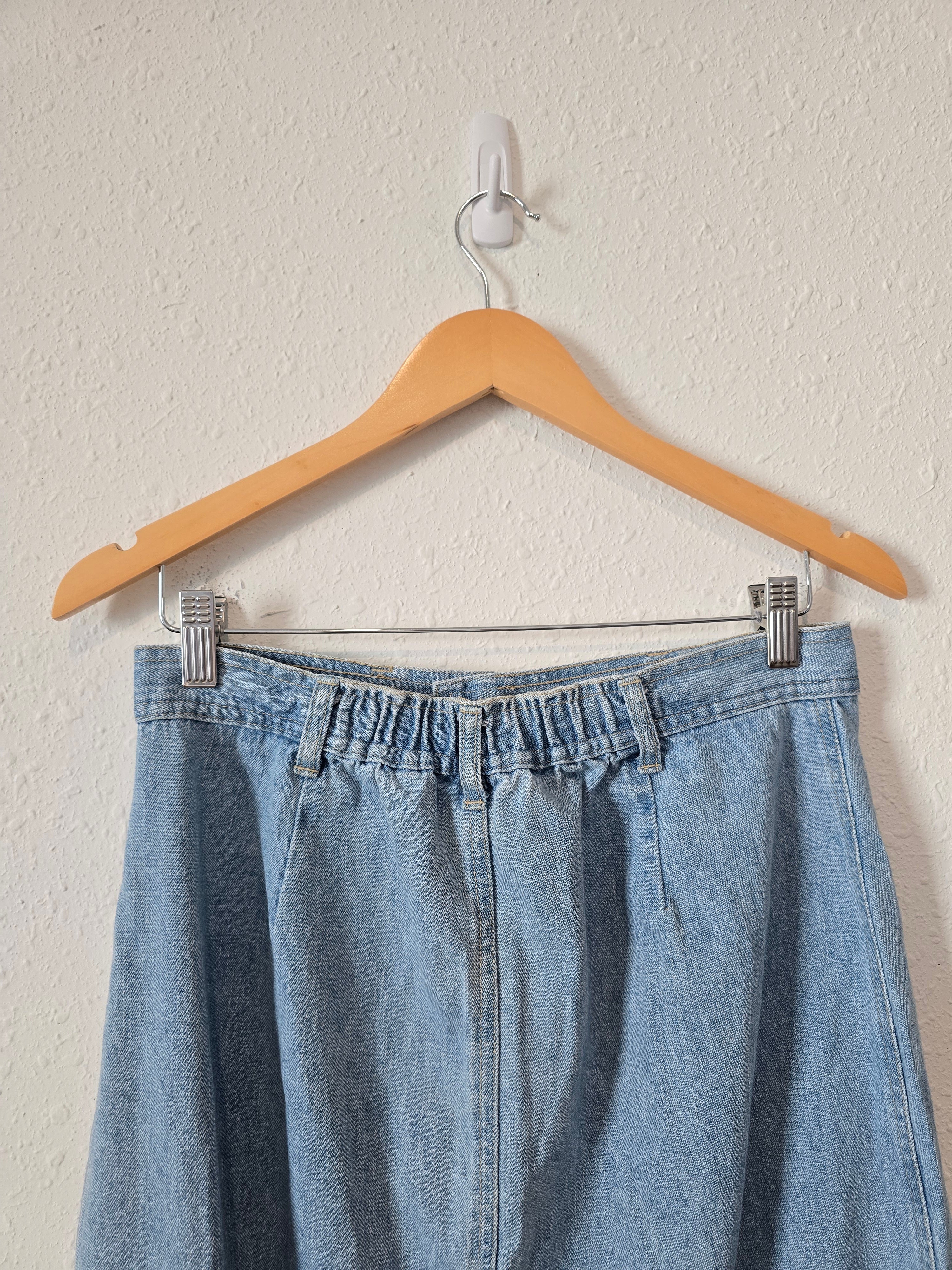 Vintage Denim Maxi Skirt (8)