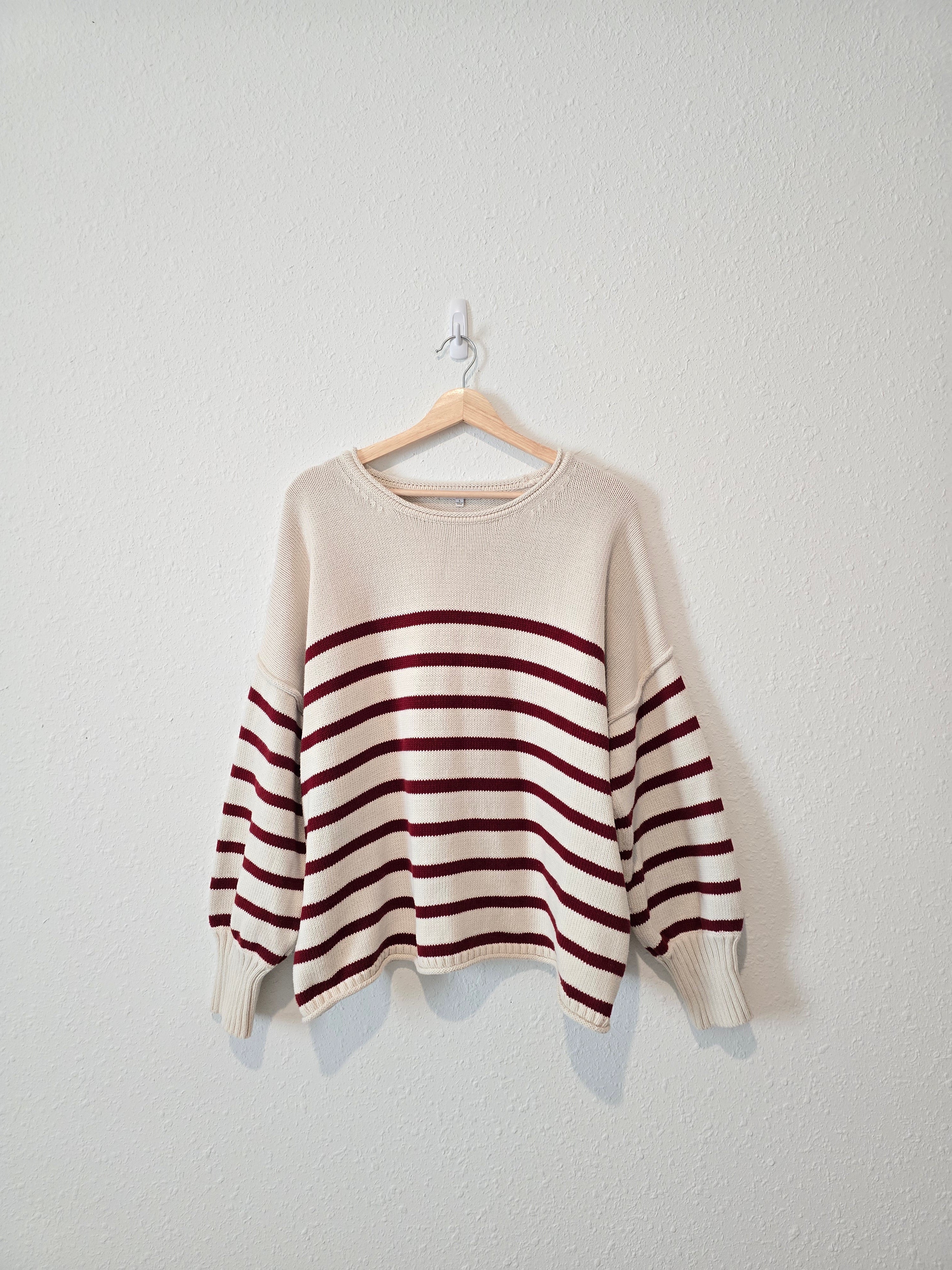 Madewell Cotton Striped Sweater (L)