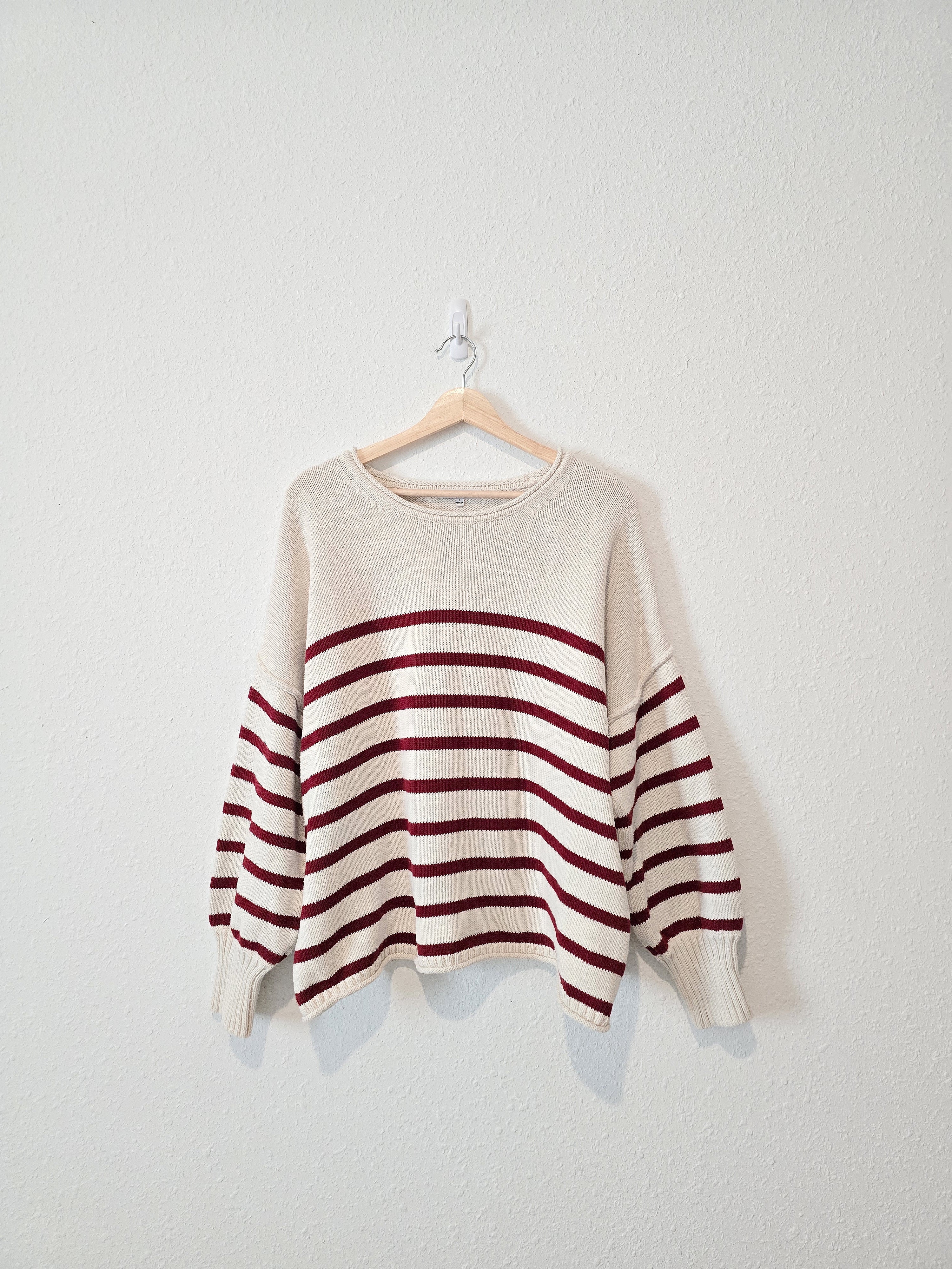 Madewell Cotton Striped Sweater (L)