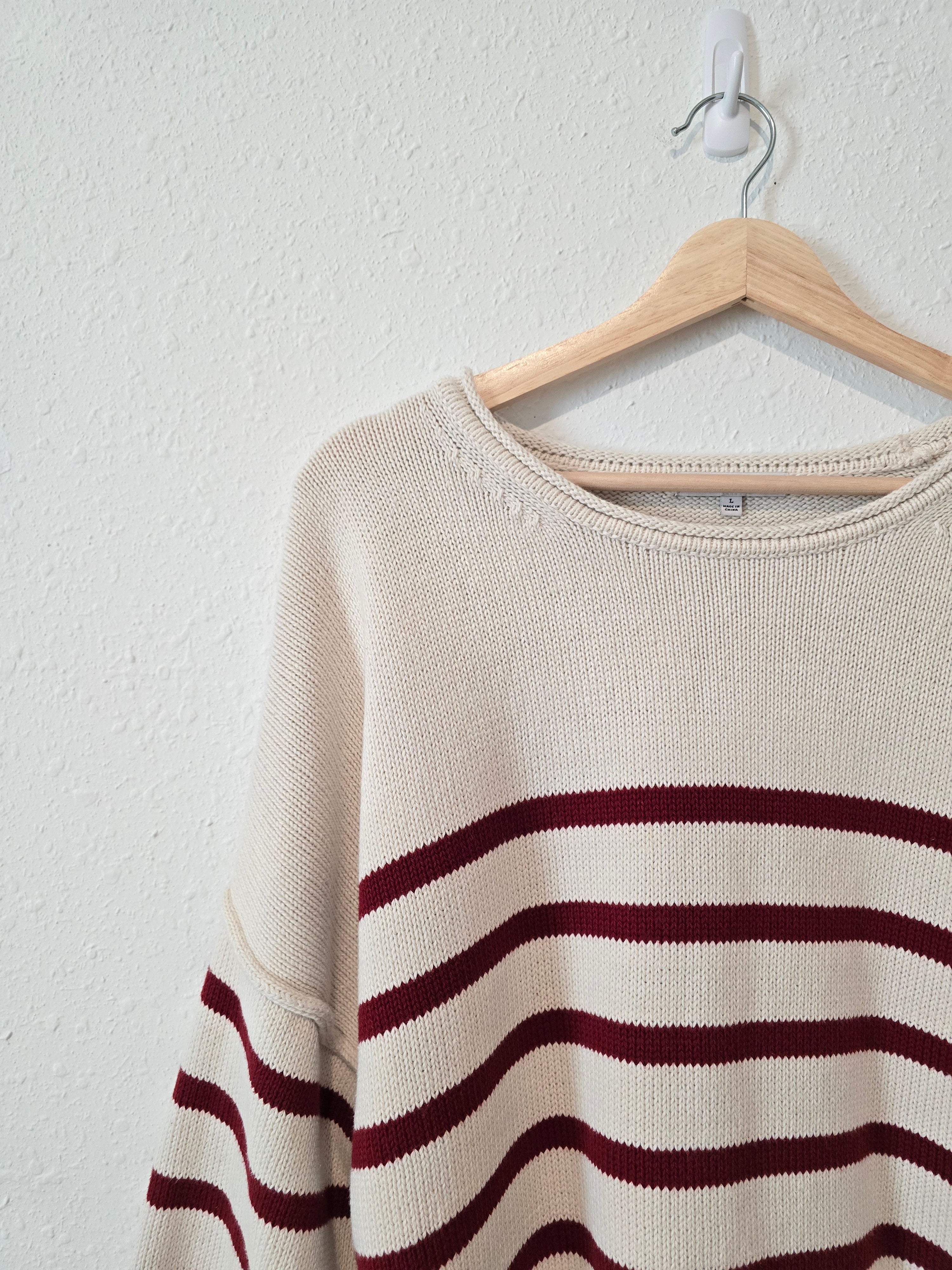 Madewell Cotton Striped Sweater (L)