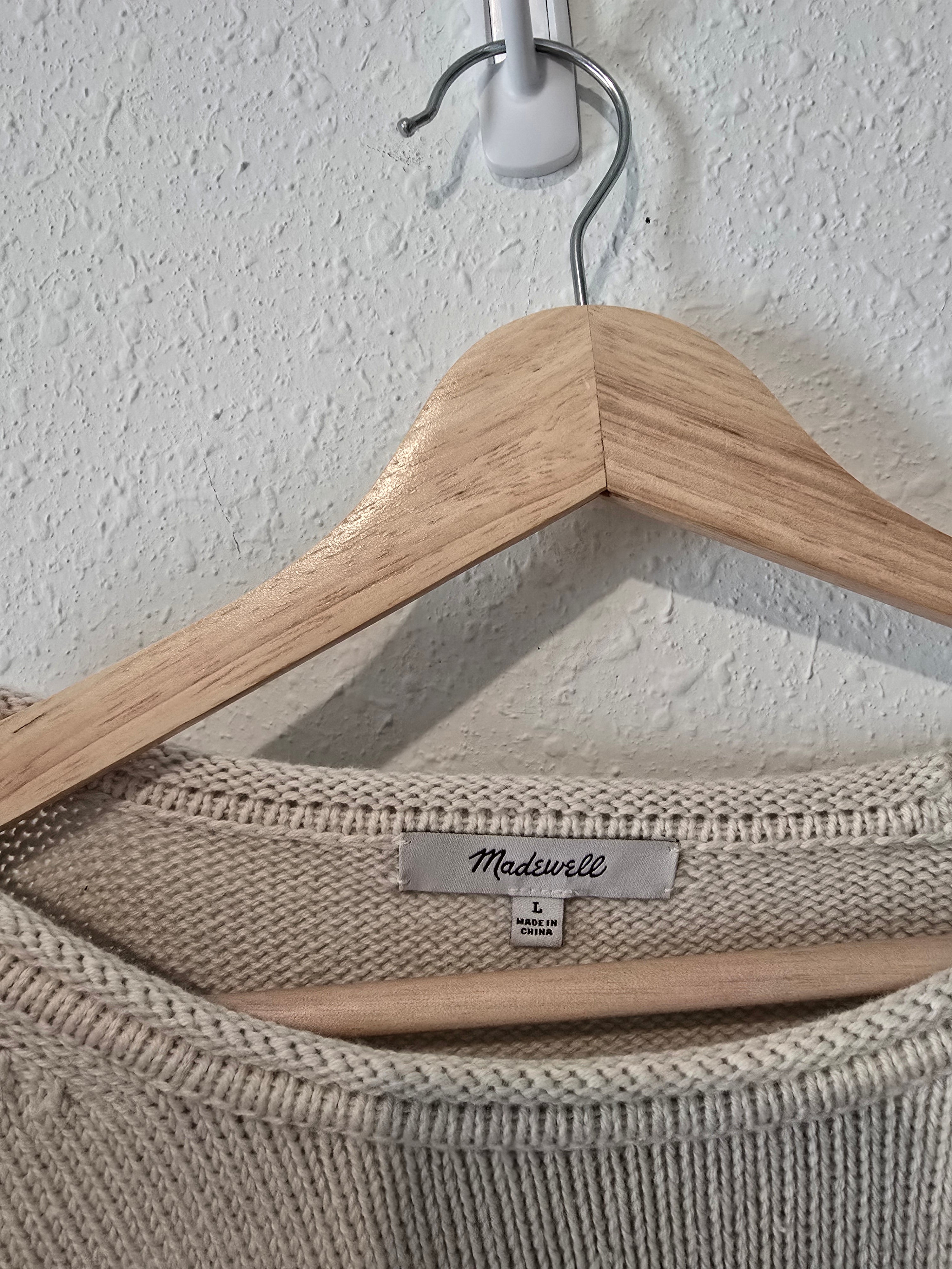 Madewell Cotton Striped Sweater (L)