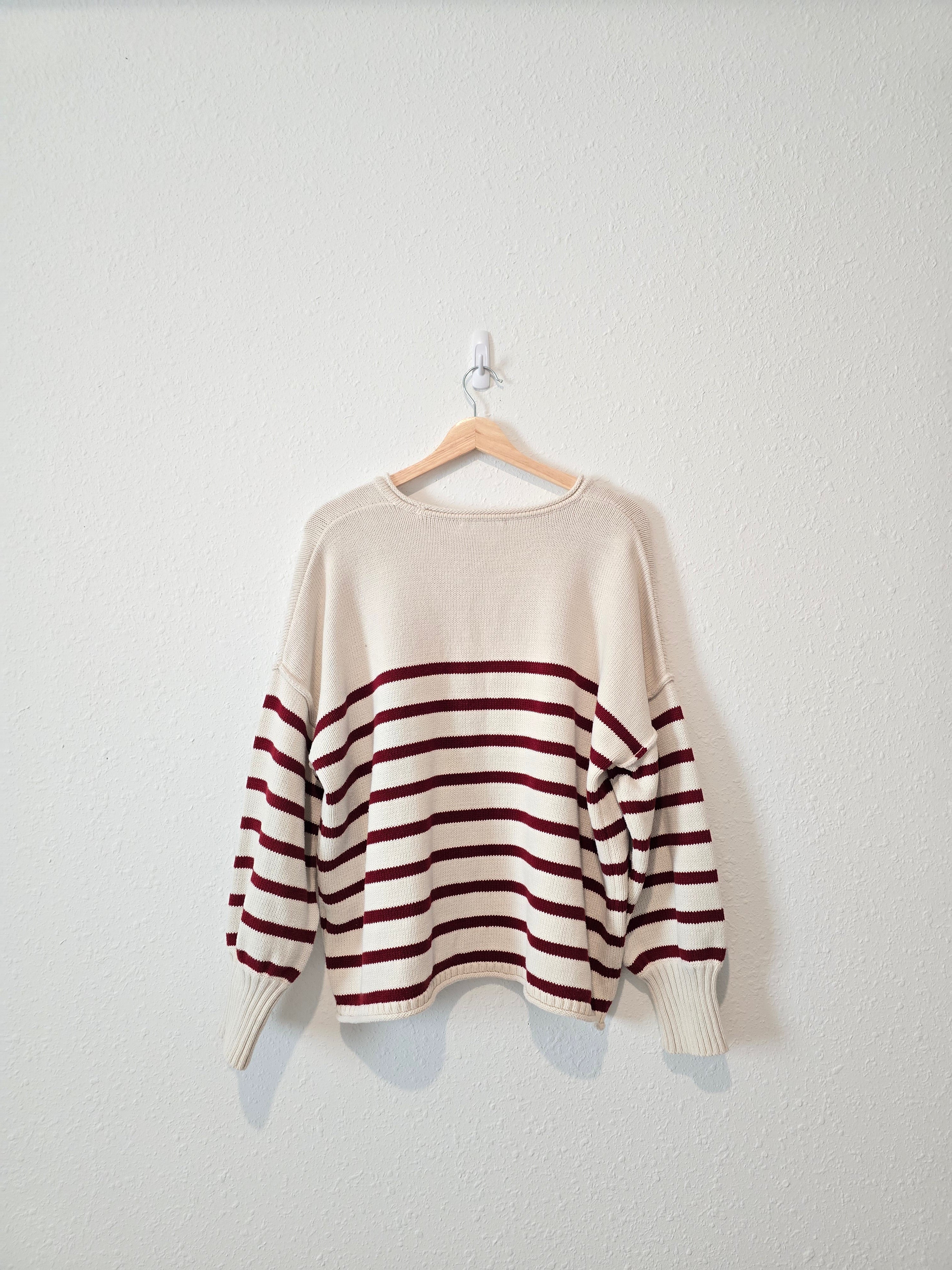 Madewell Cotton Striped Sweater (L)