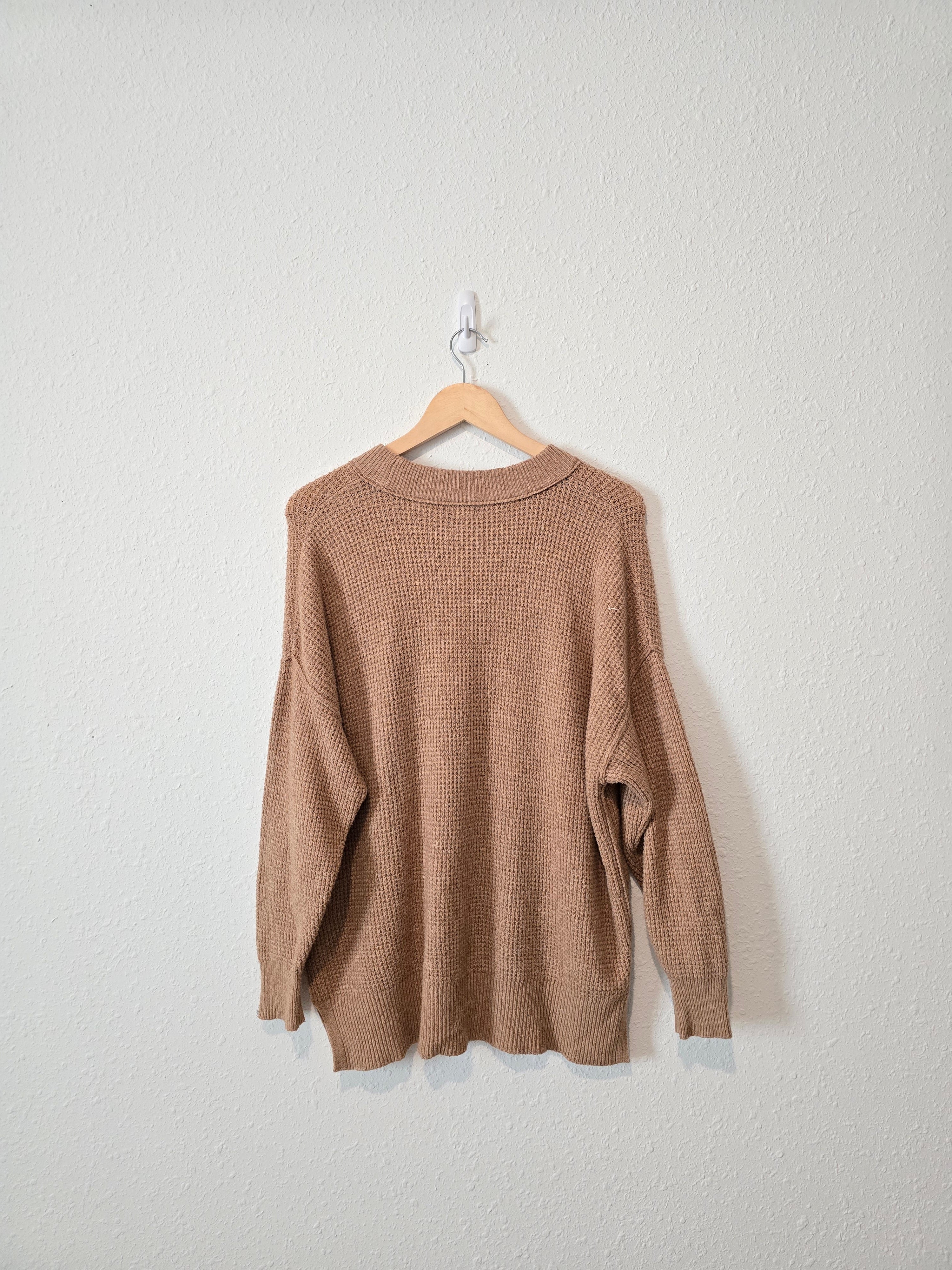 Aerie Oversized Waffle Sweater (XS)