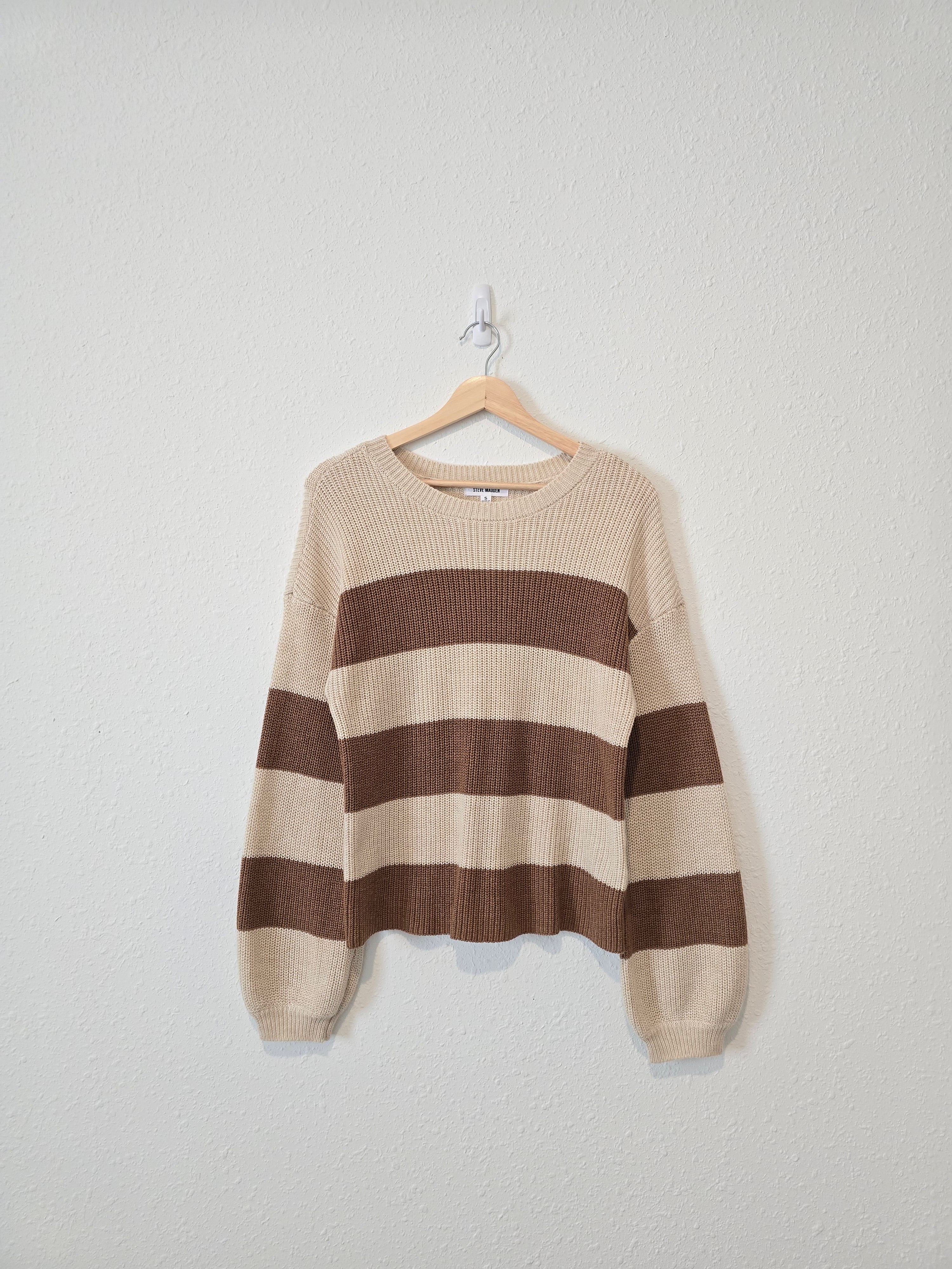 Brown Striped Sweater (S)