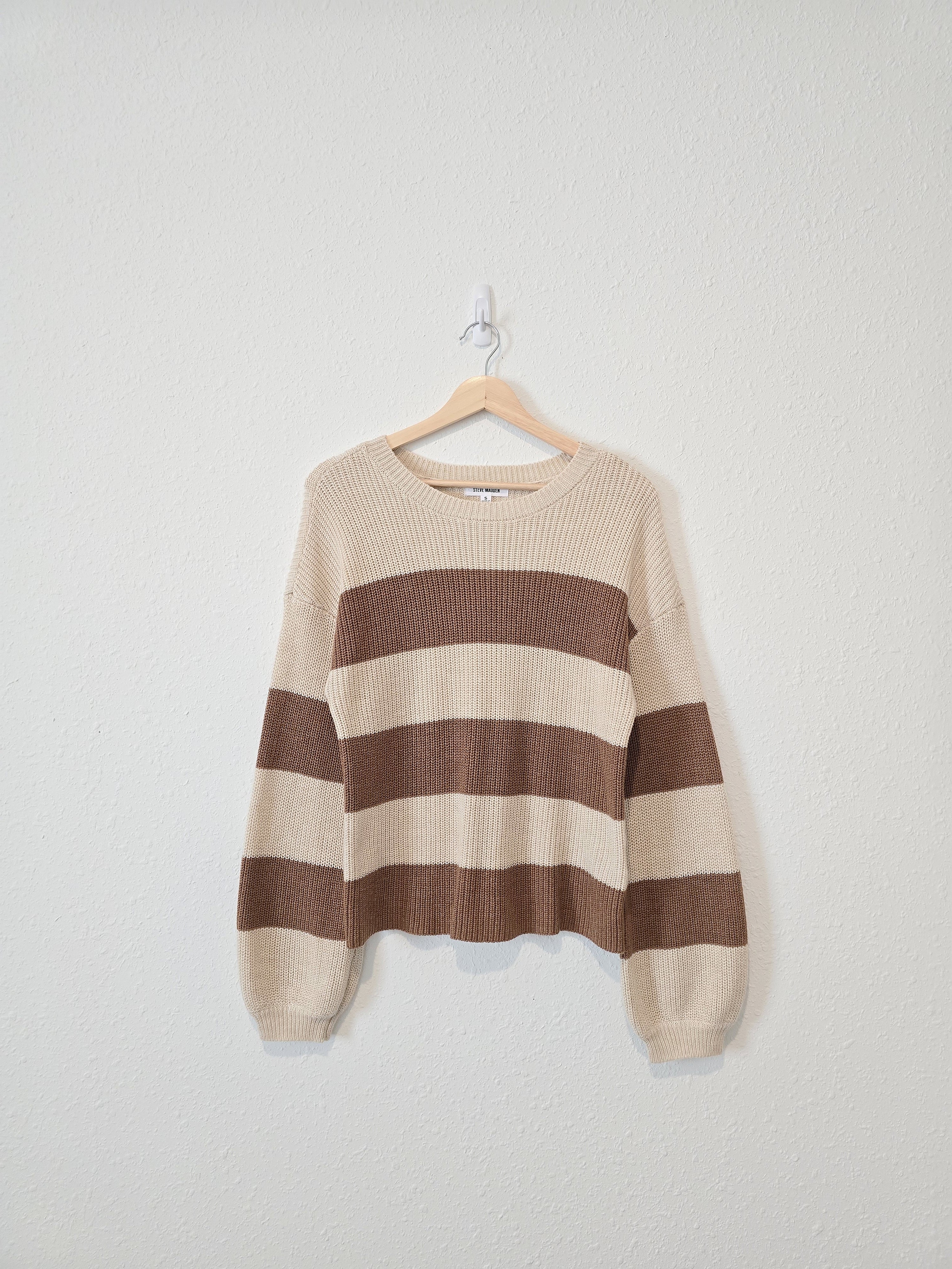 Brown Striped Sweater (S)