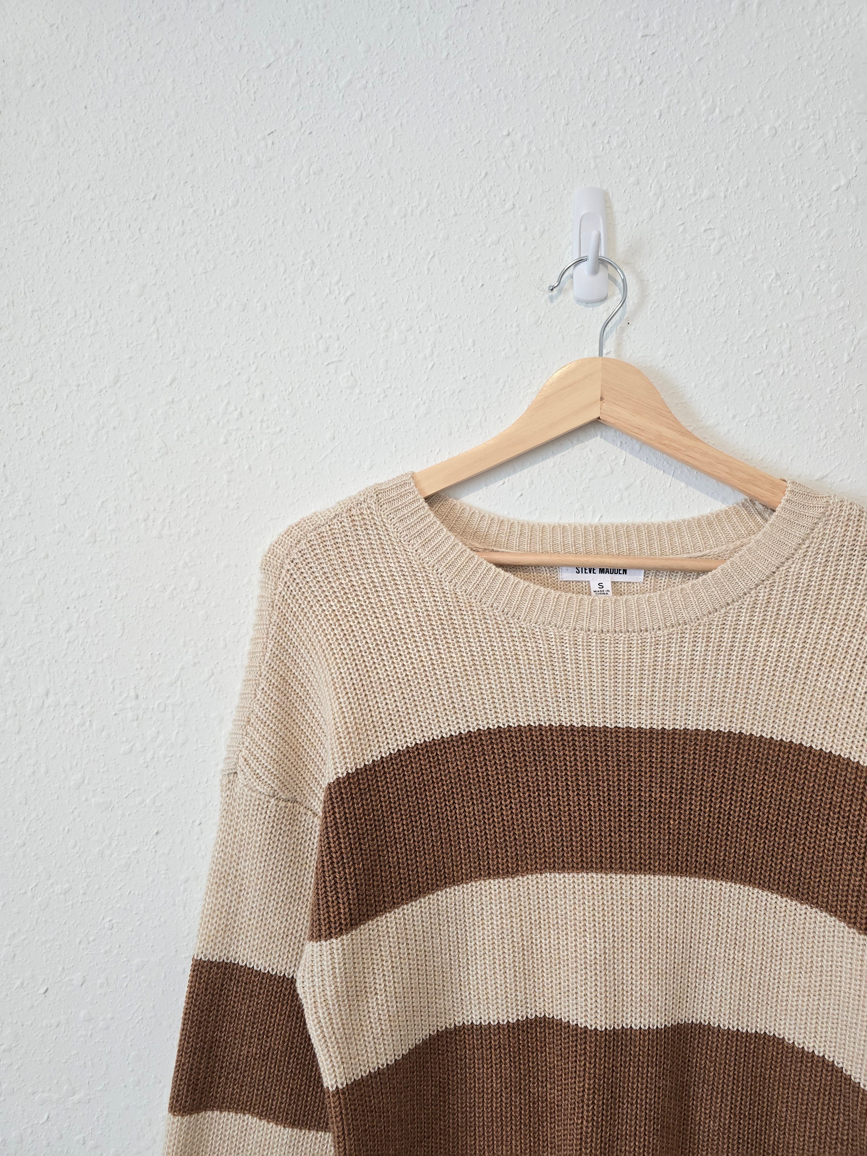 Brown Striped Sweater (S)