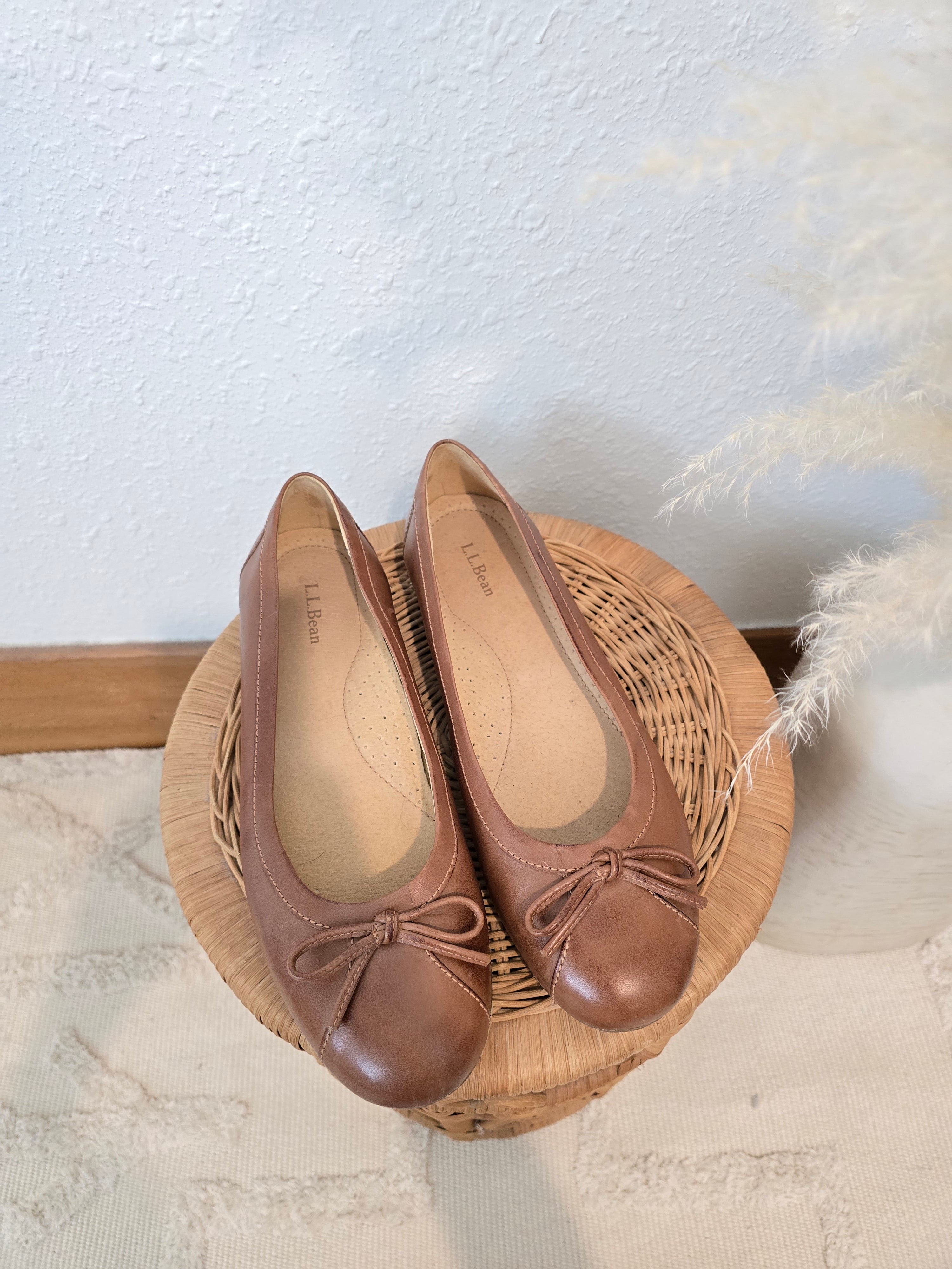 LL Bean Brown Ballet Flats (9.5)