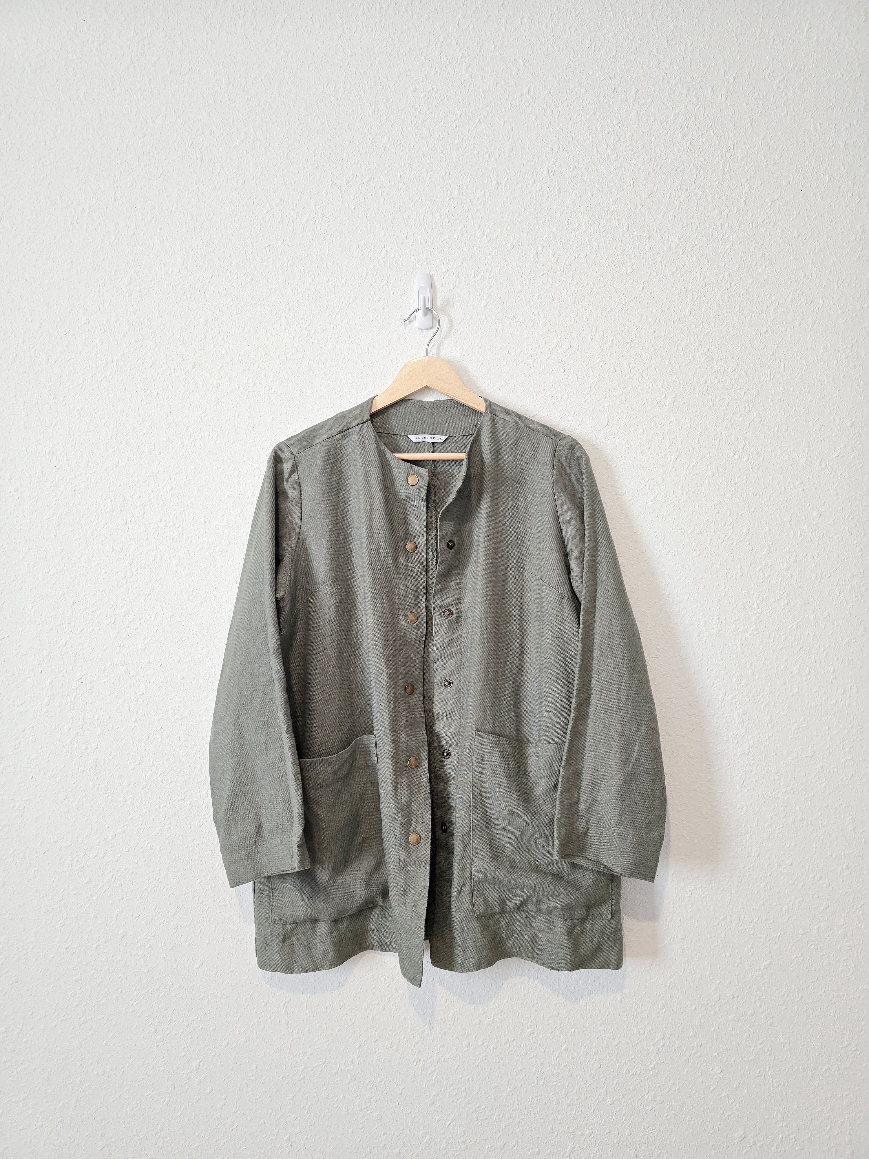 Linenfox Green Linen Jacket (S/M)