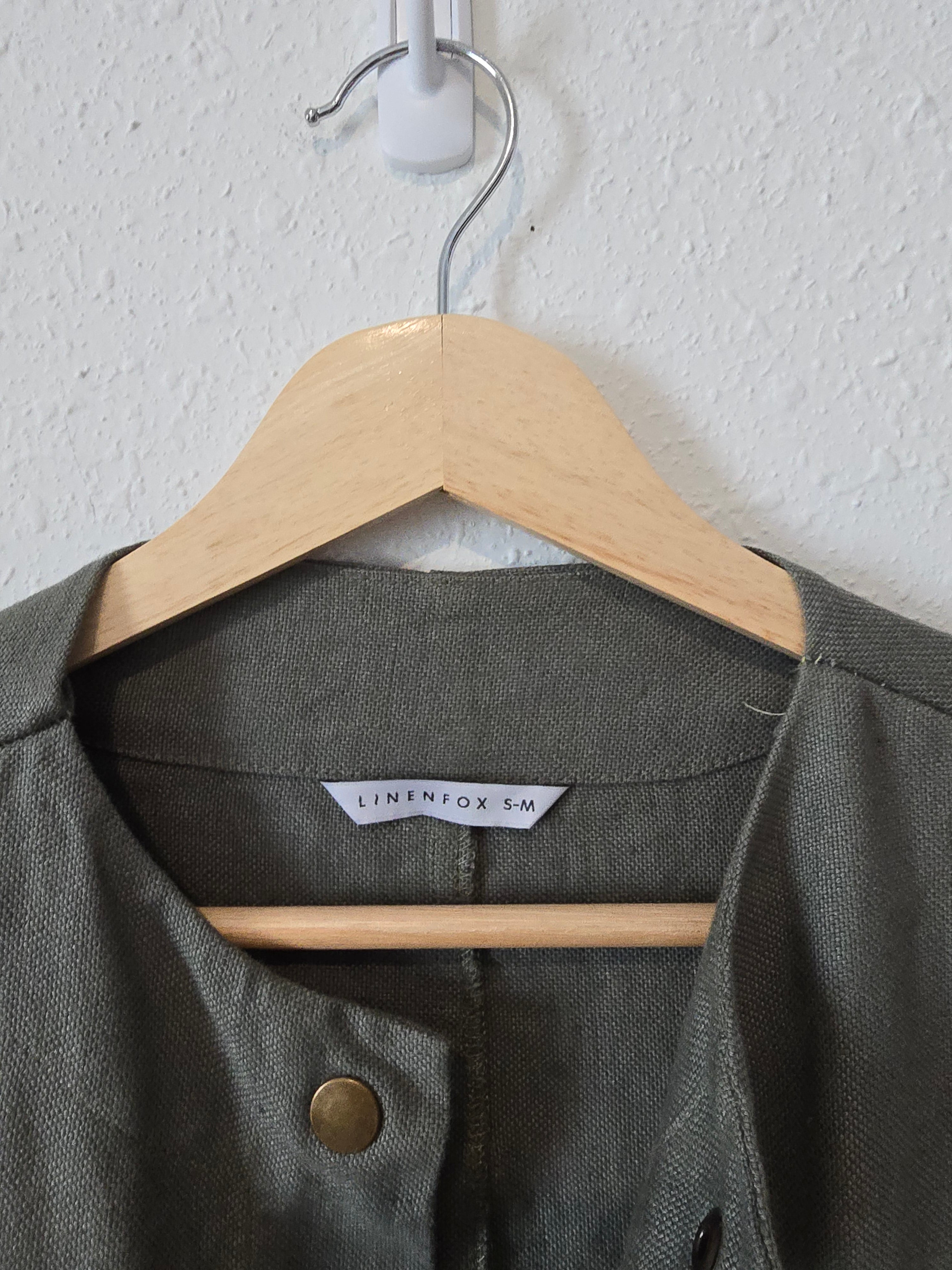 Linenfox Green Linen Jacket (S/M)
