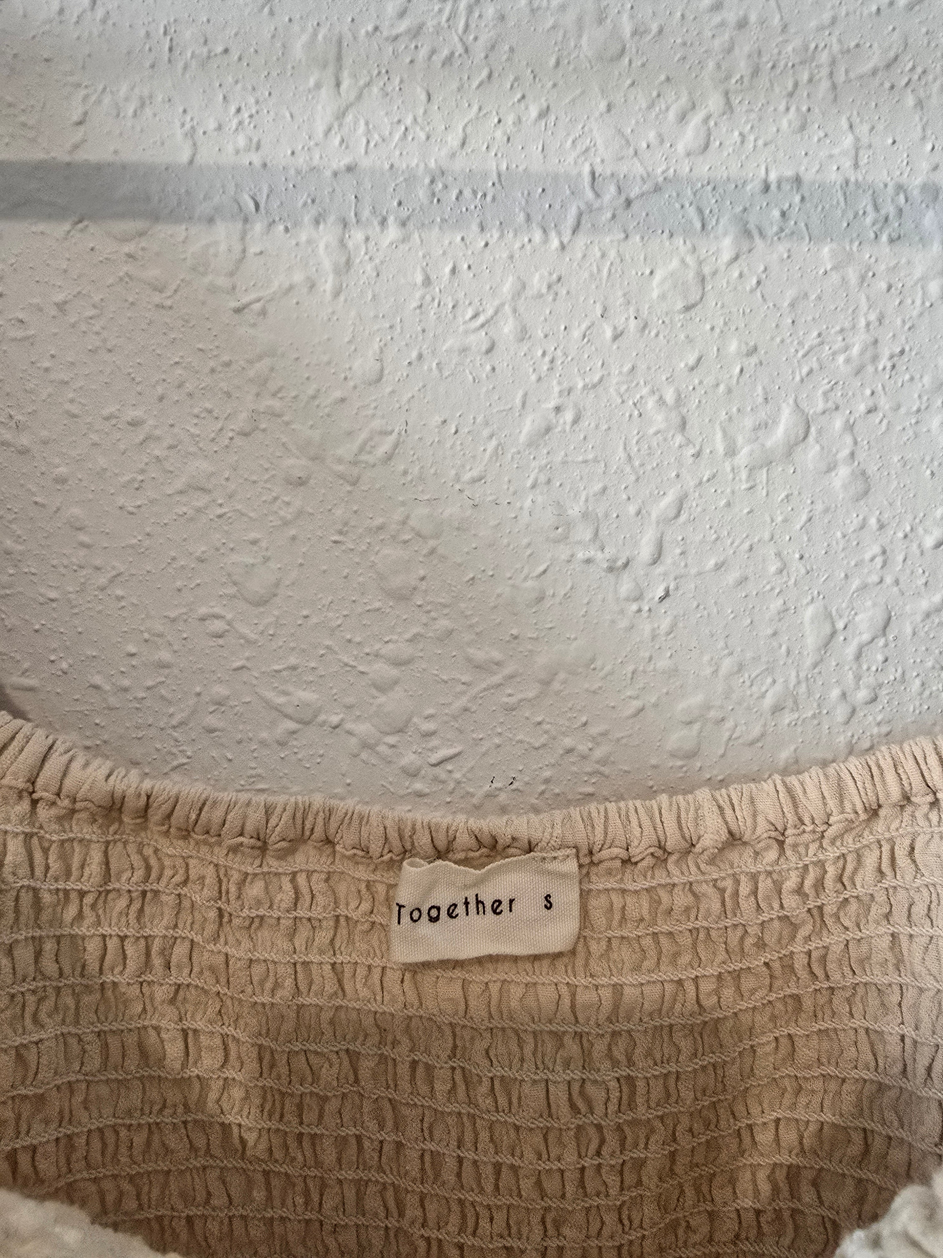 By Together Smocked Puff Sleeve Top (S)