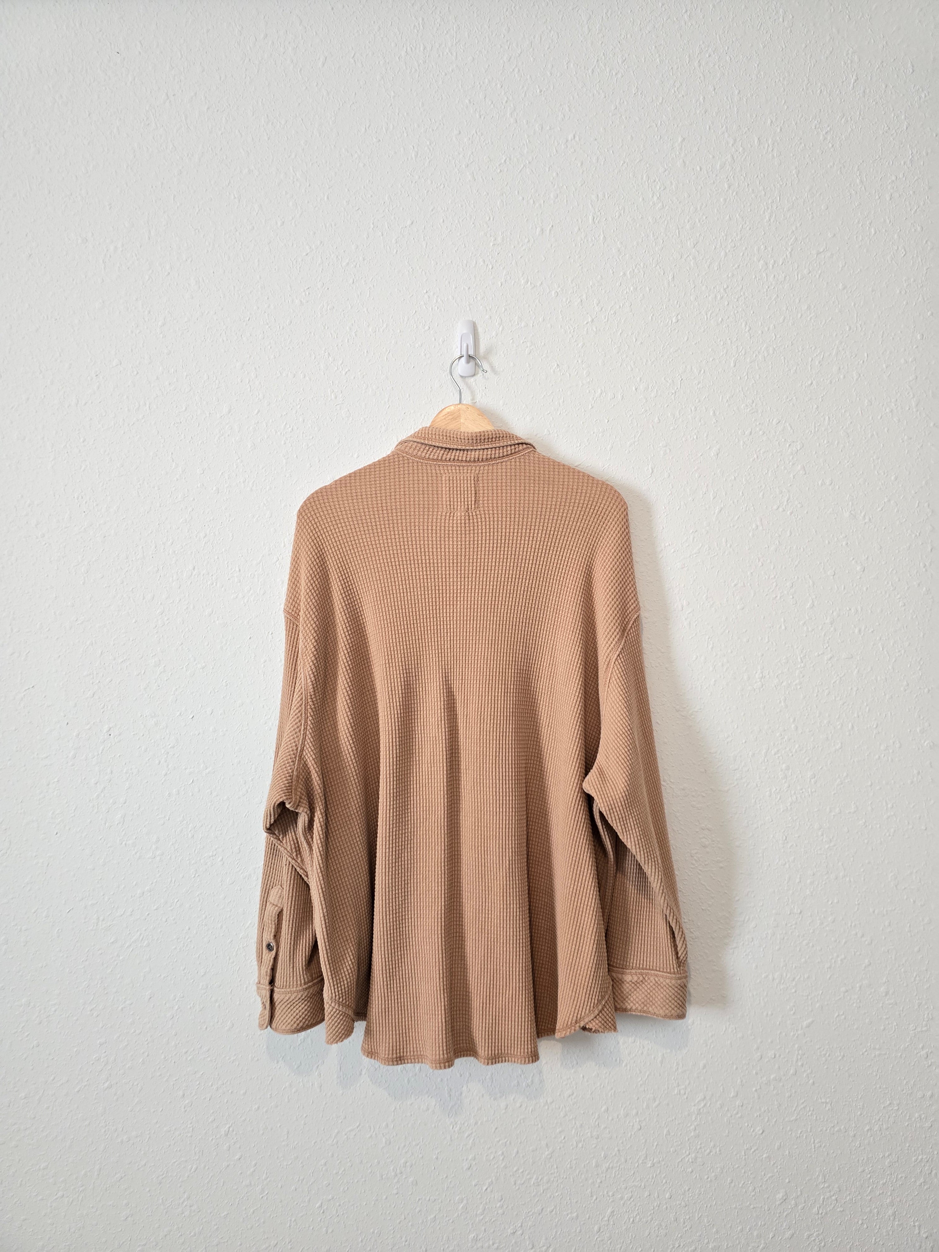 Aerie Waffle Button Up (L)
