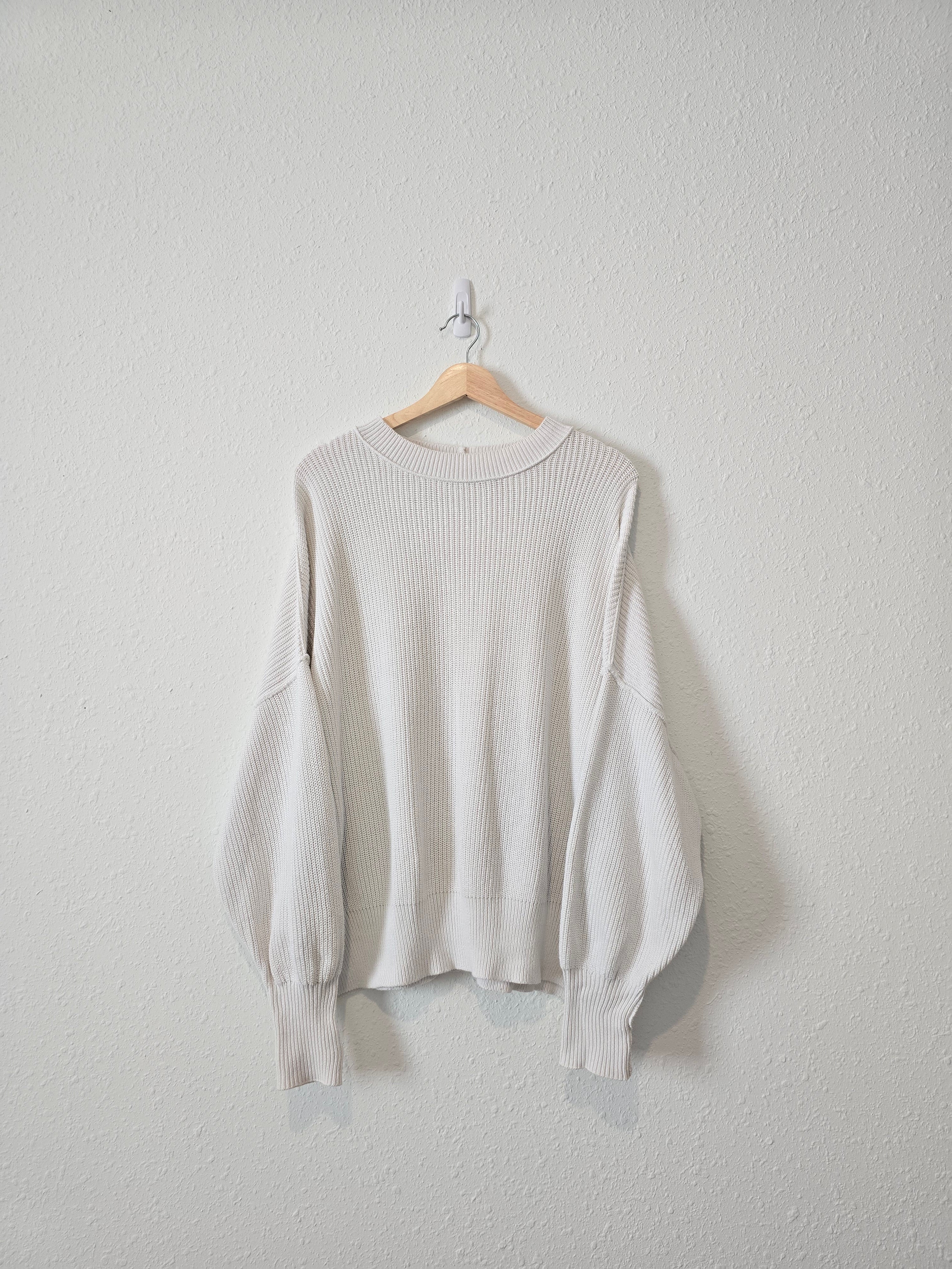 Aerie Oversized Ribbed Sweater (M)