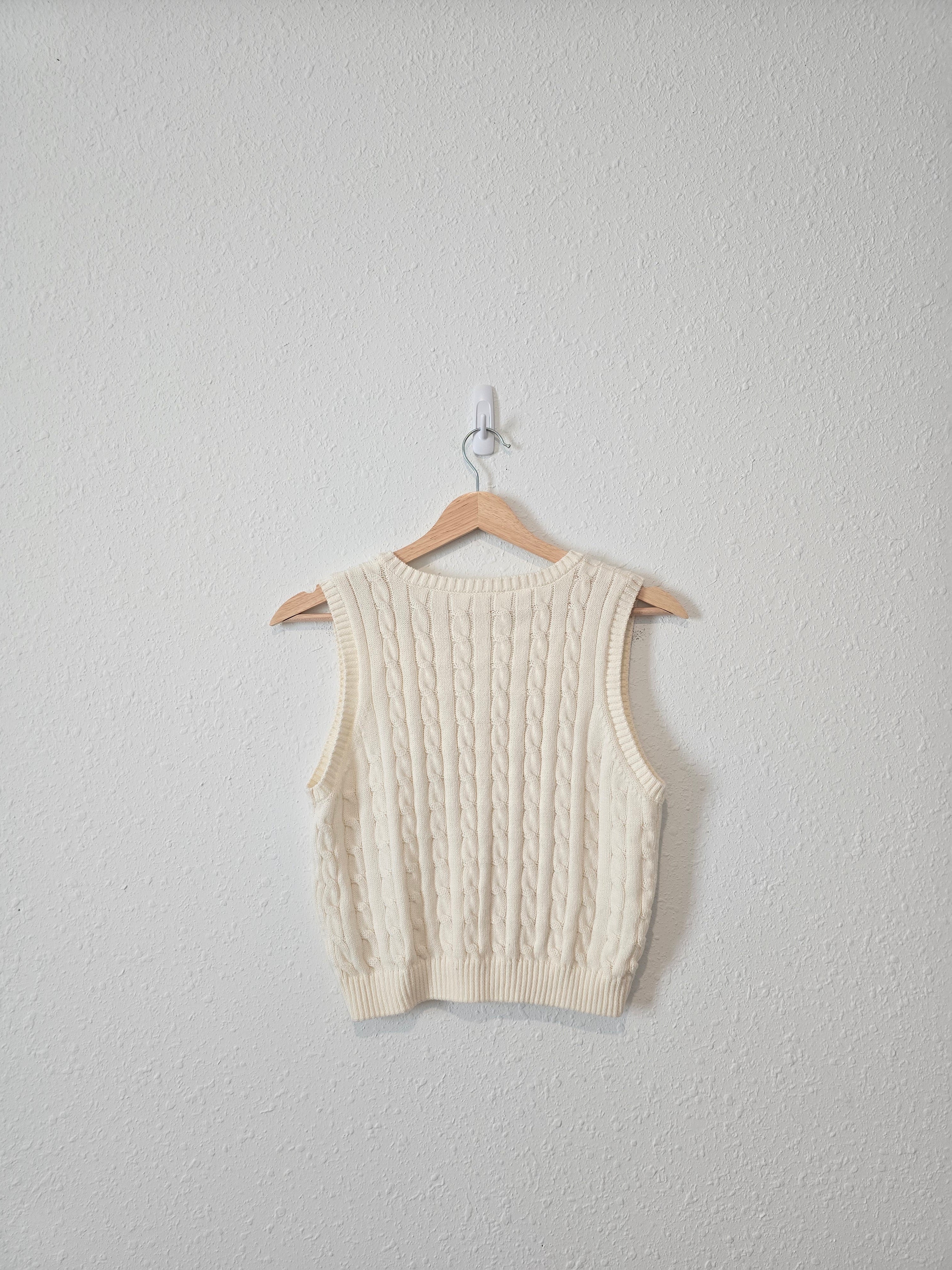 Cable Knit Sweater Vest (M)