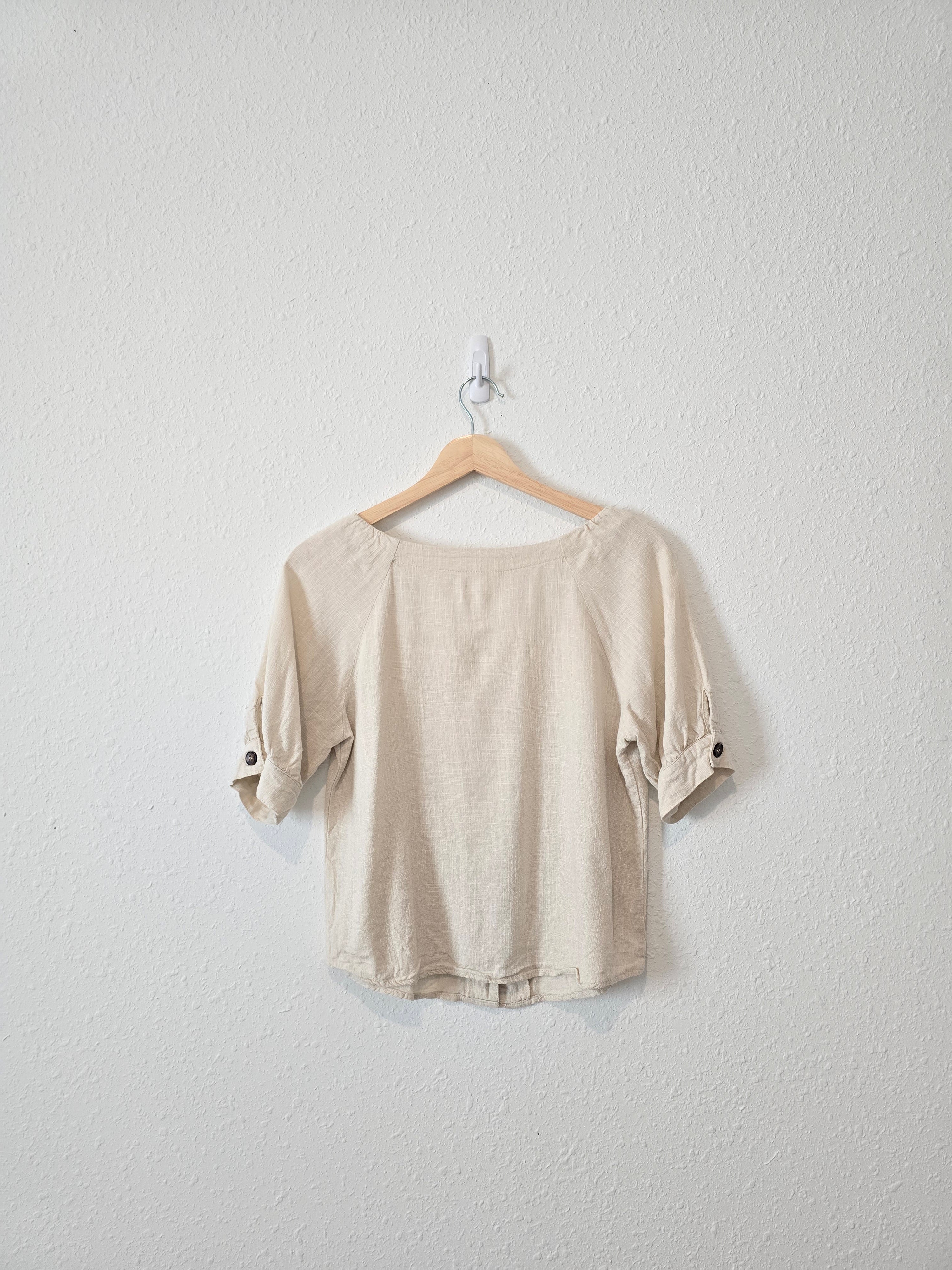 Roolee Cotton Linen Blend Top (S)