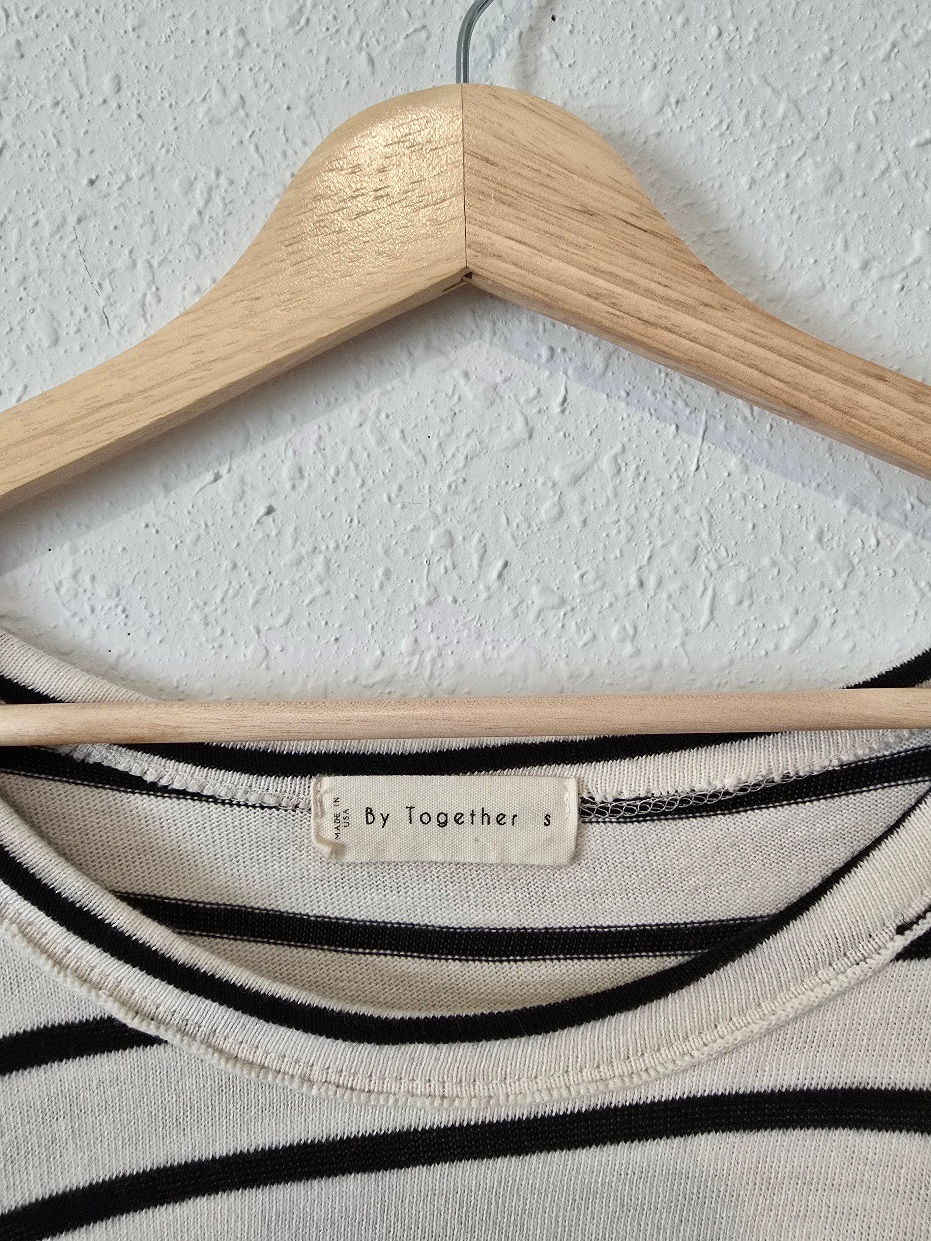 By Together Striped Ruffle Tee (S)
