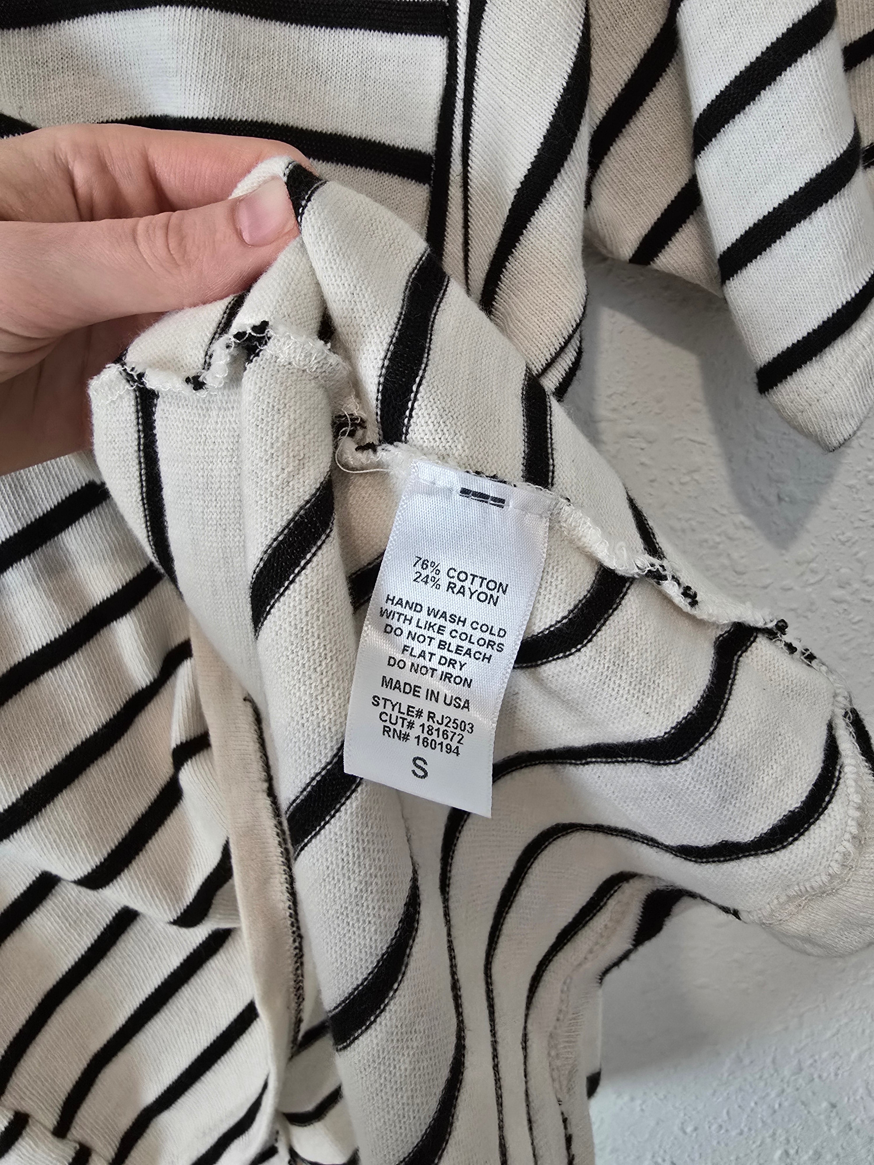 By Together Striped Ruffle Tee (S)
