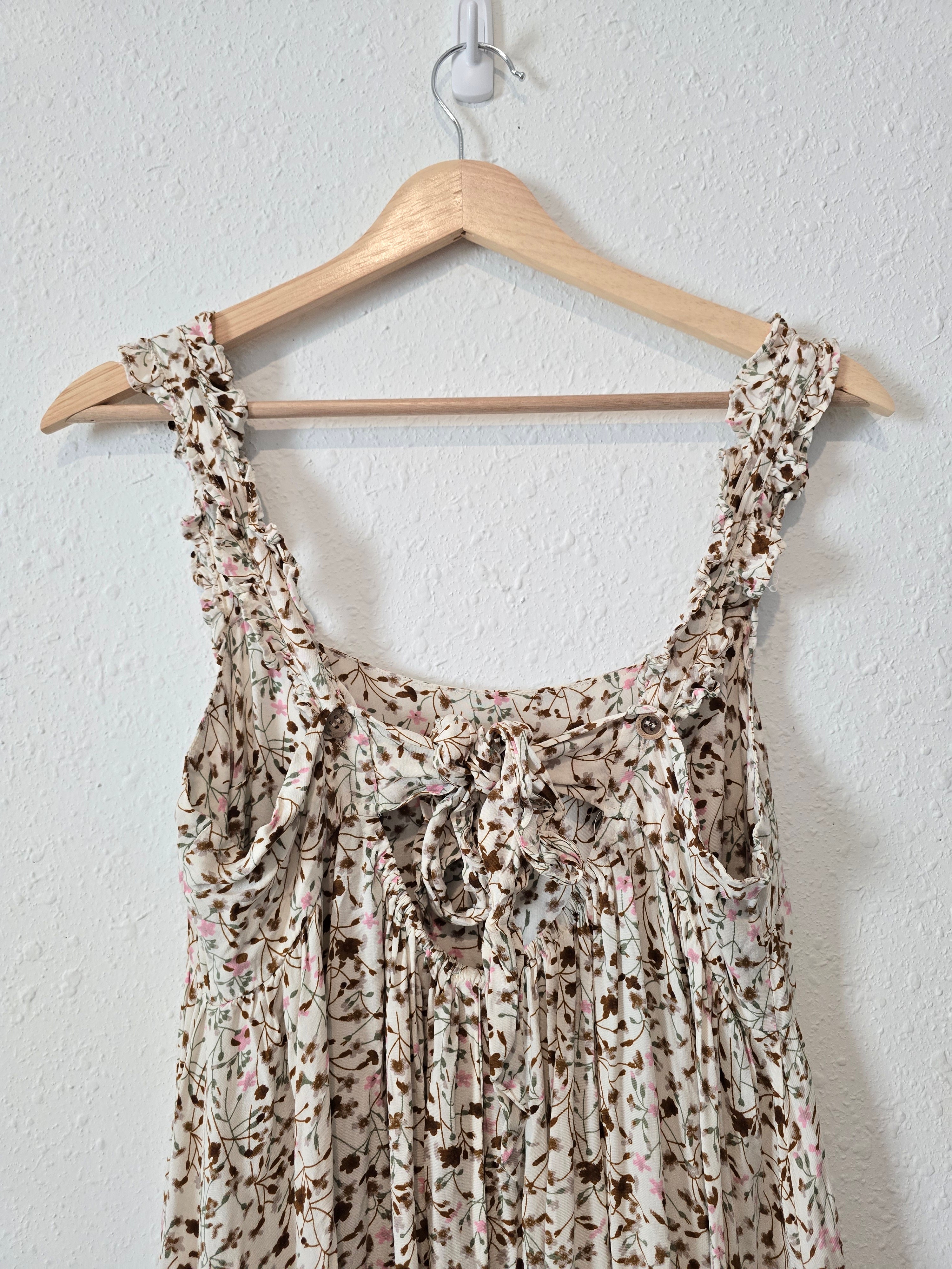Easel Floral Maxi Dress (L)