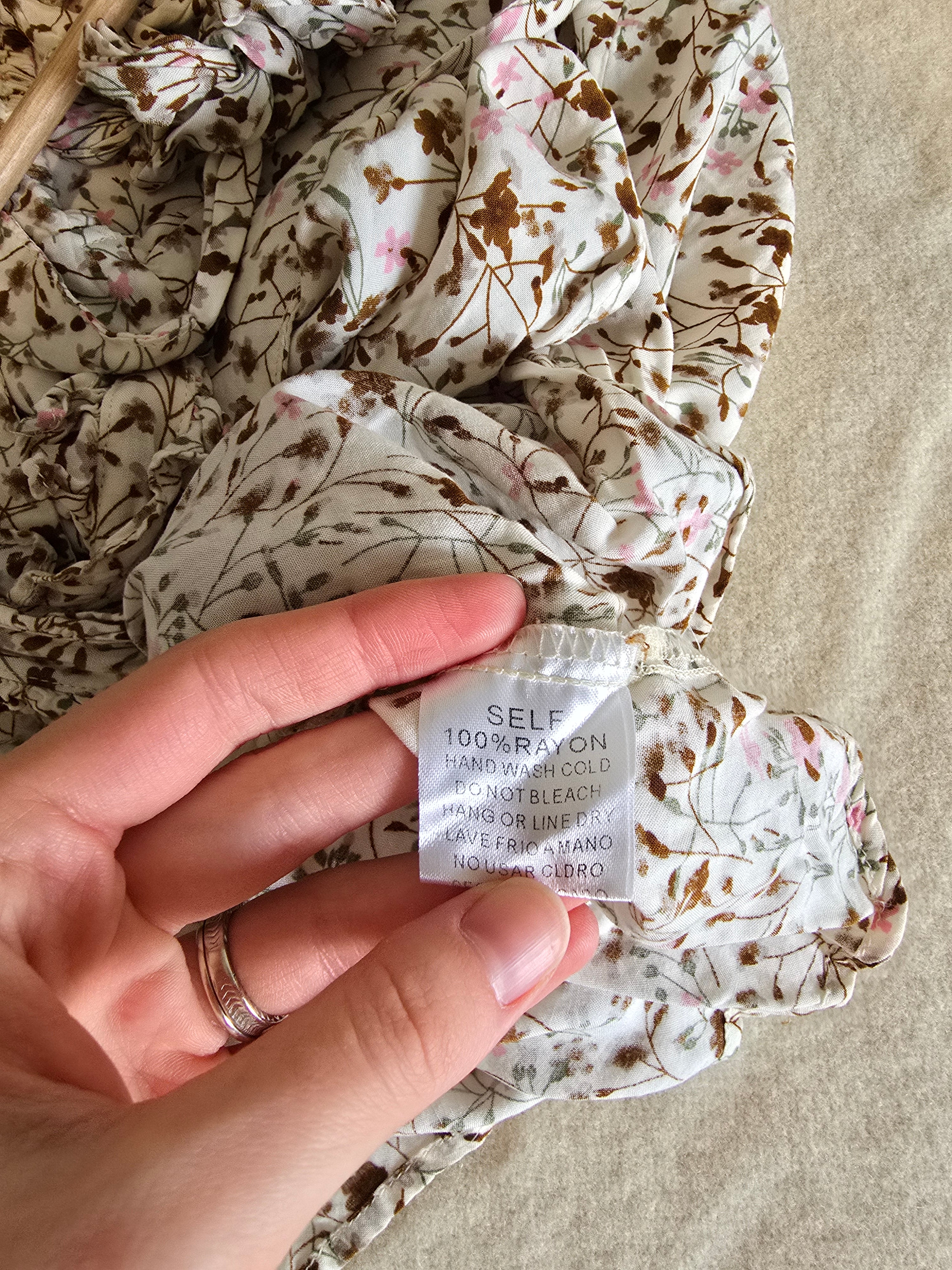 Easel Floral Maxi Dress (L)