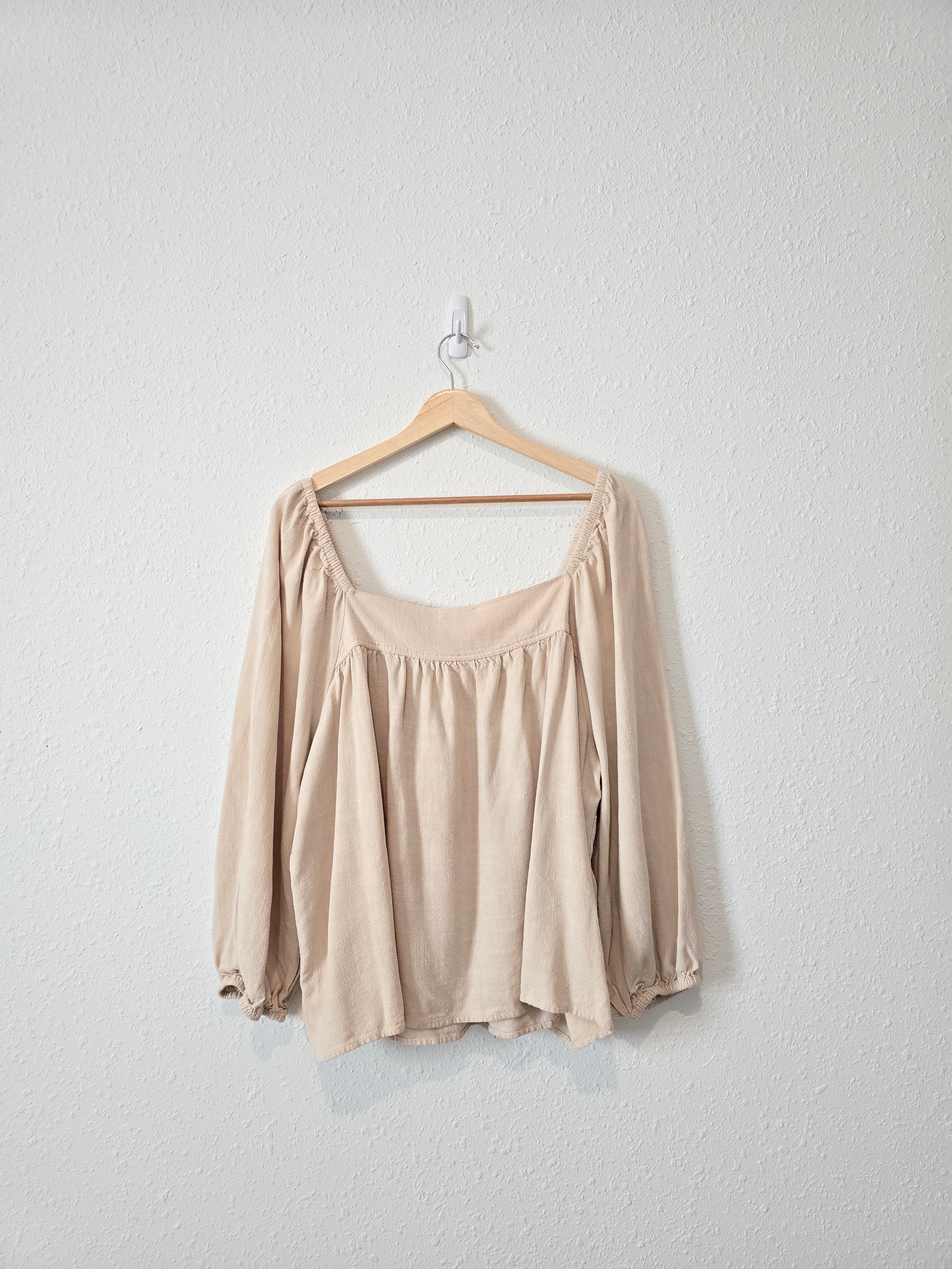 Hayden Linen Blend Blouse (2X)