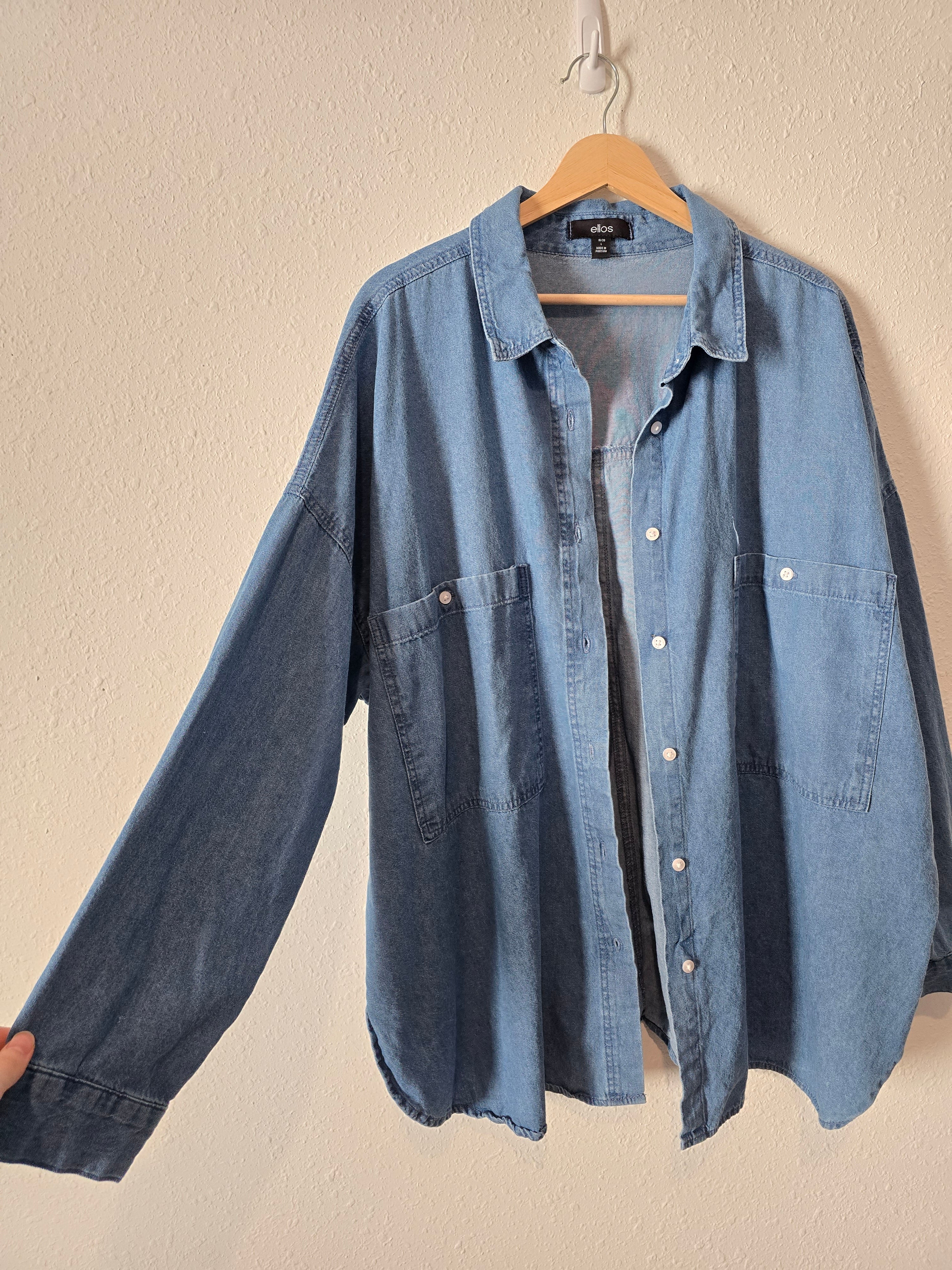 Cotton Denim Button Up (18/20)