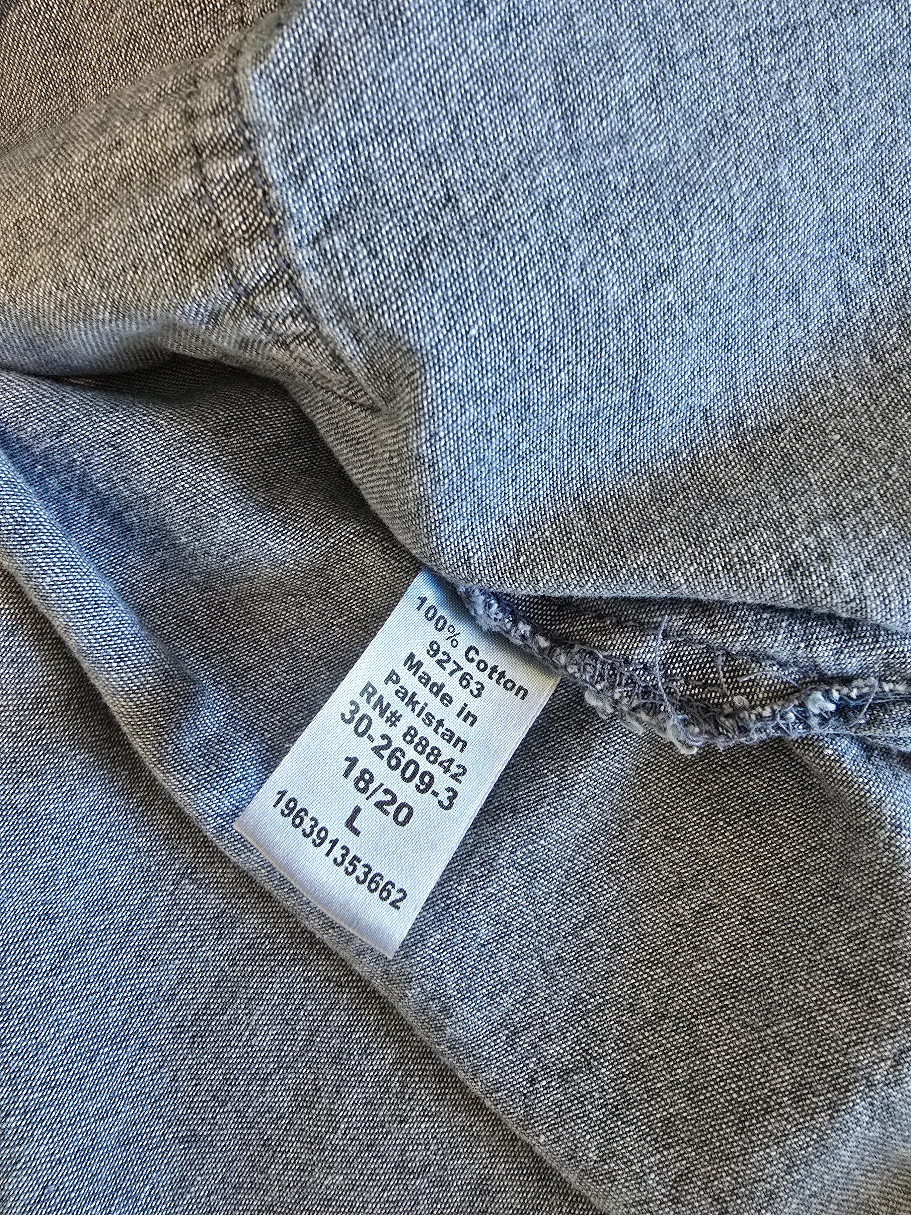 Cotton Denim Button Up (18/20)