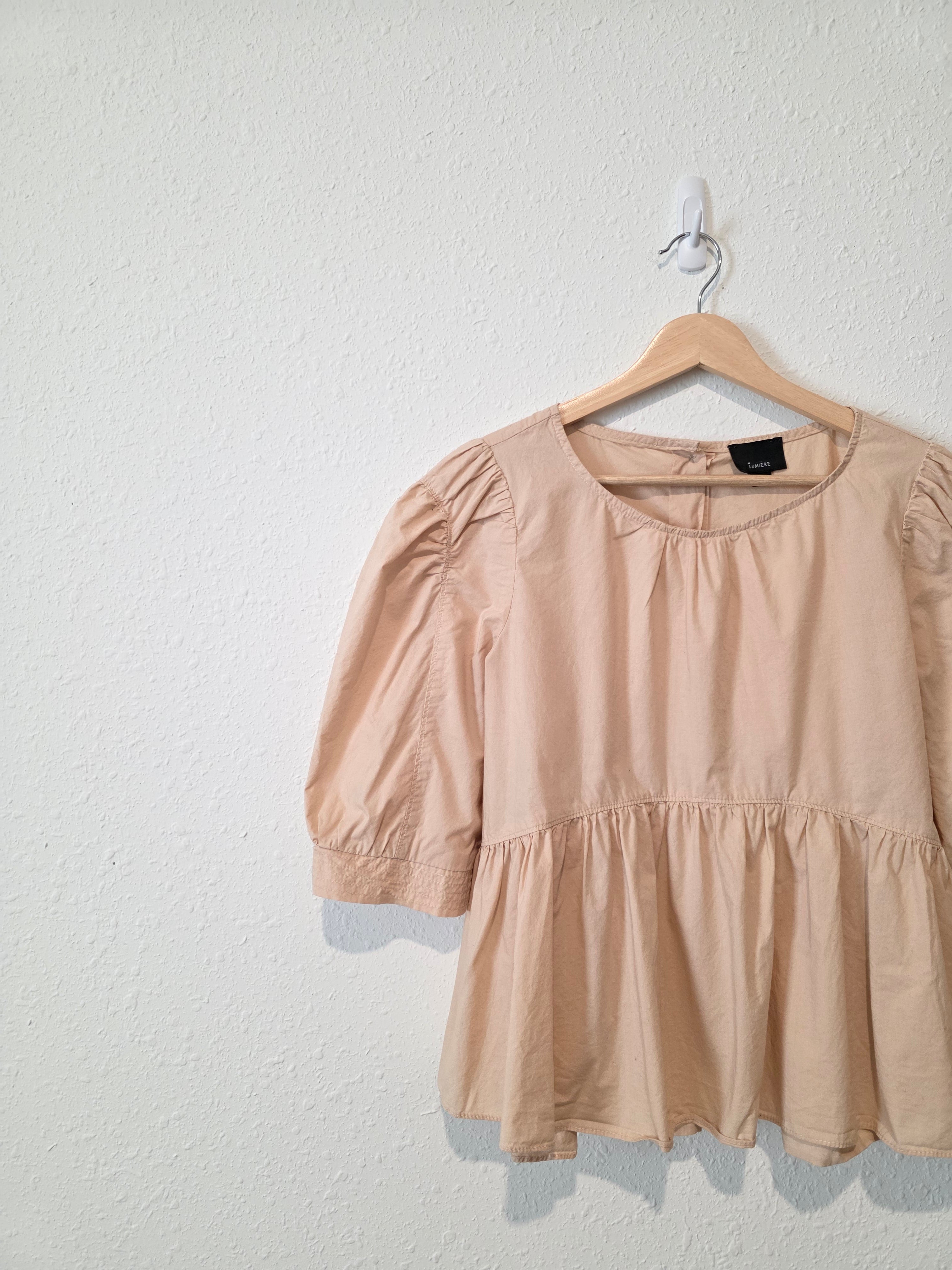 Babydoll Button Back Top (M)