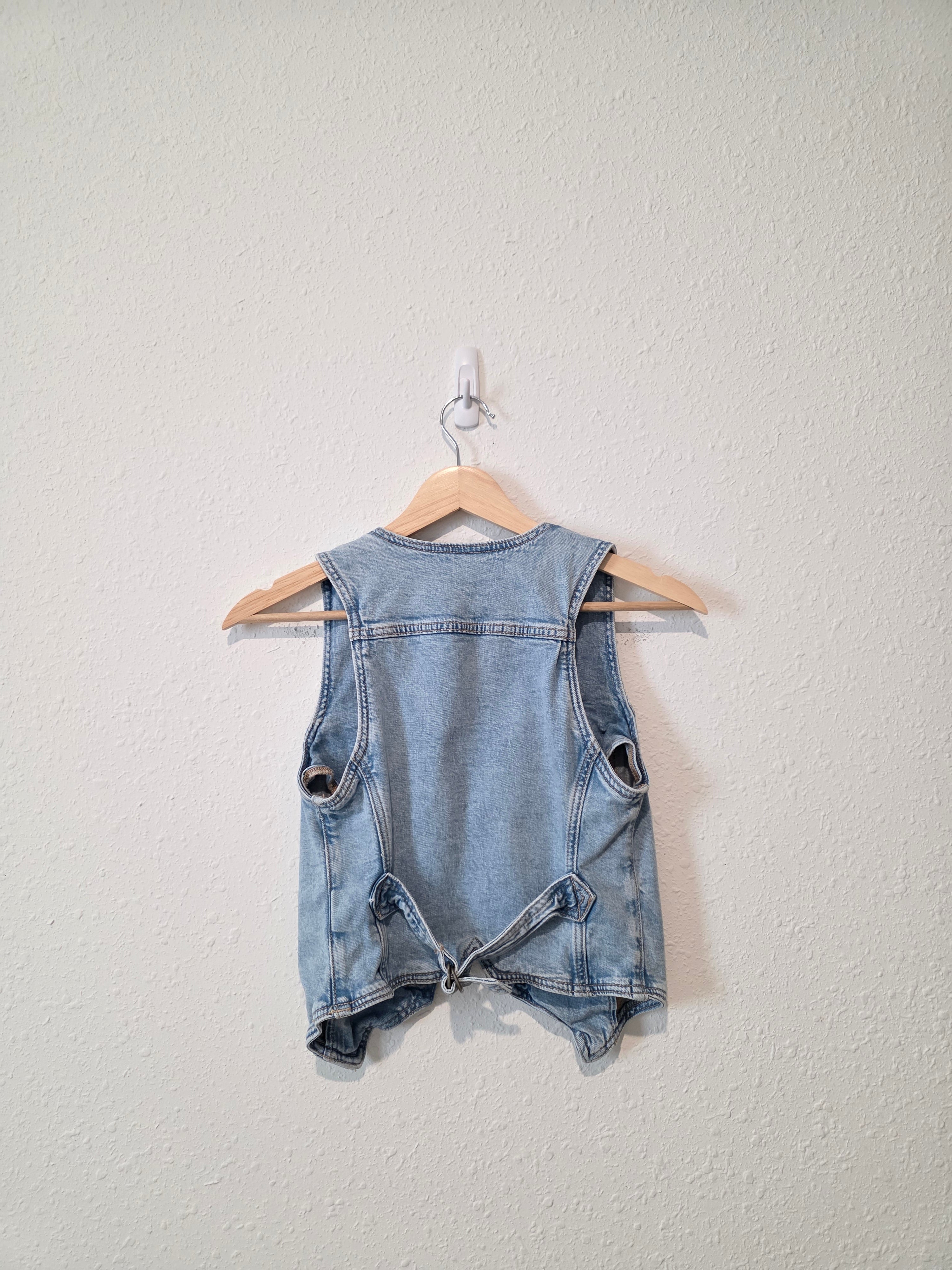 Cropped Denim Vest (XS)