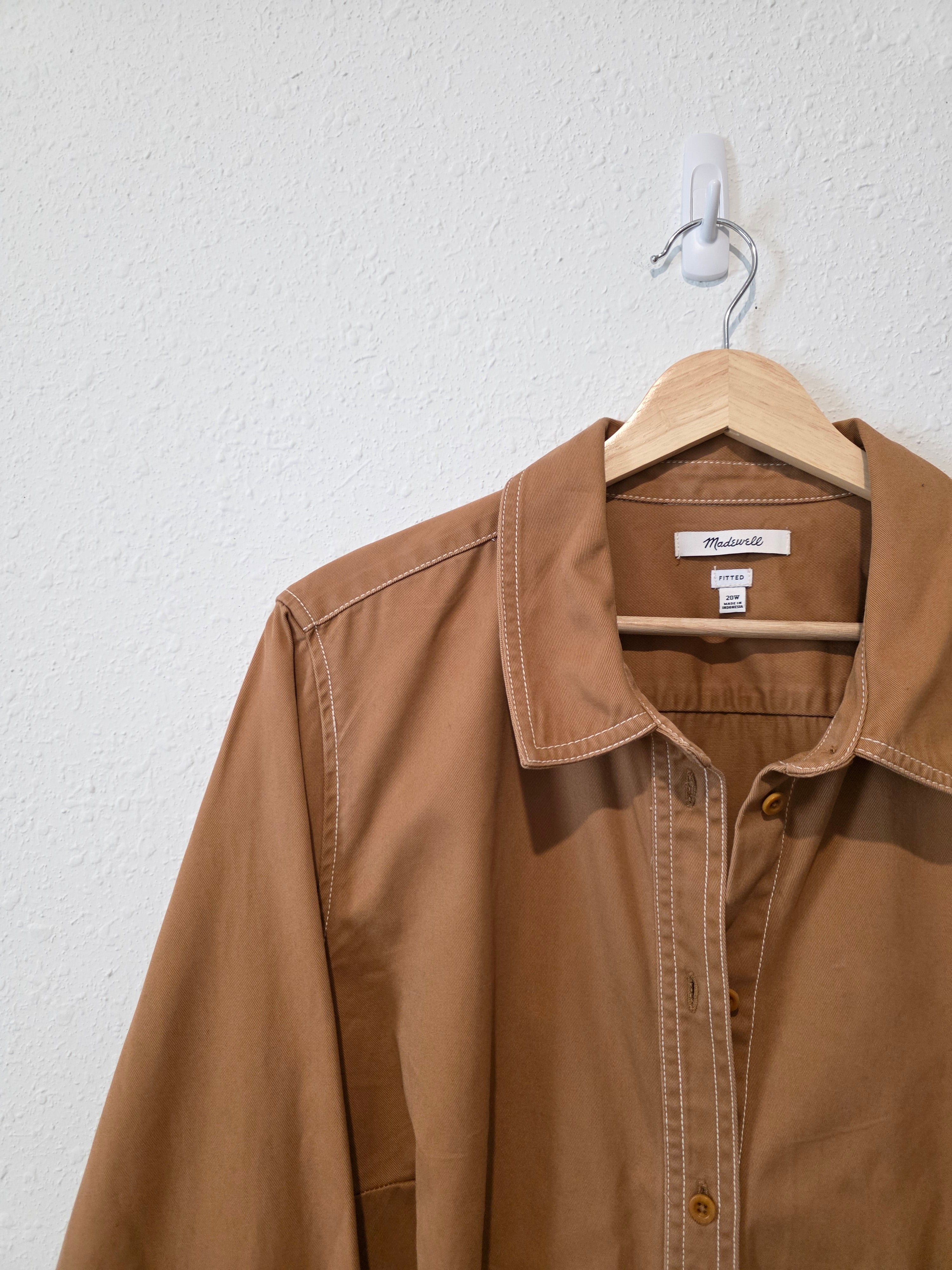 Madewell Button Up Cotton Shirt (20W)