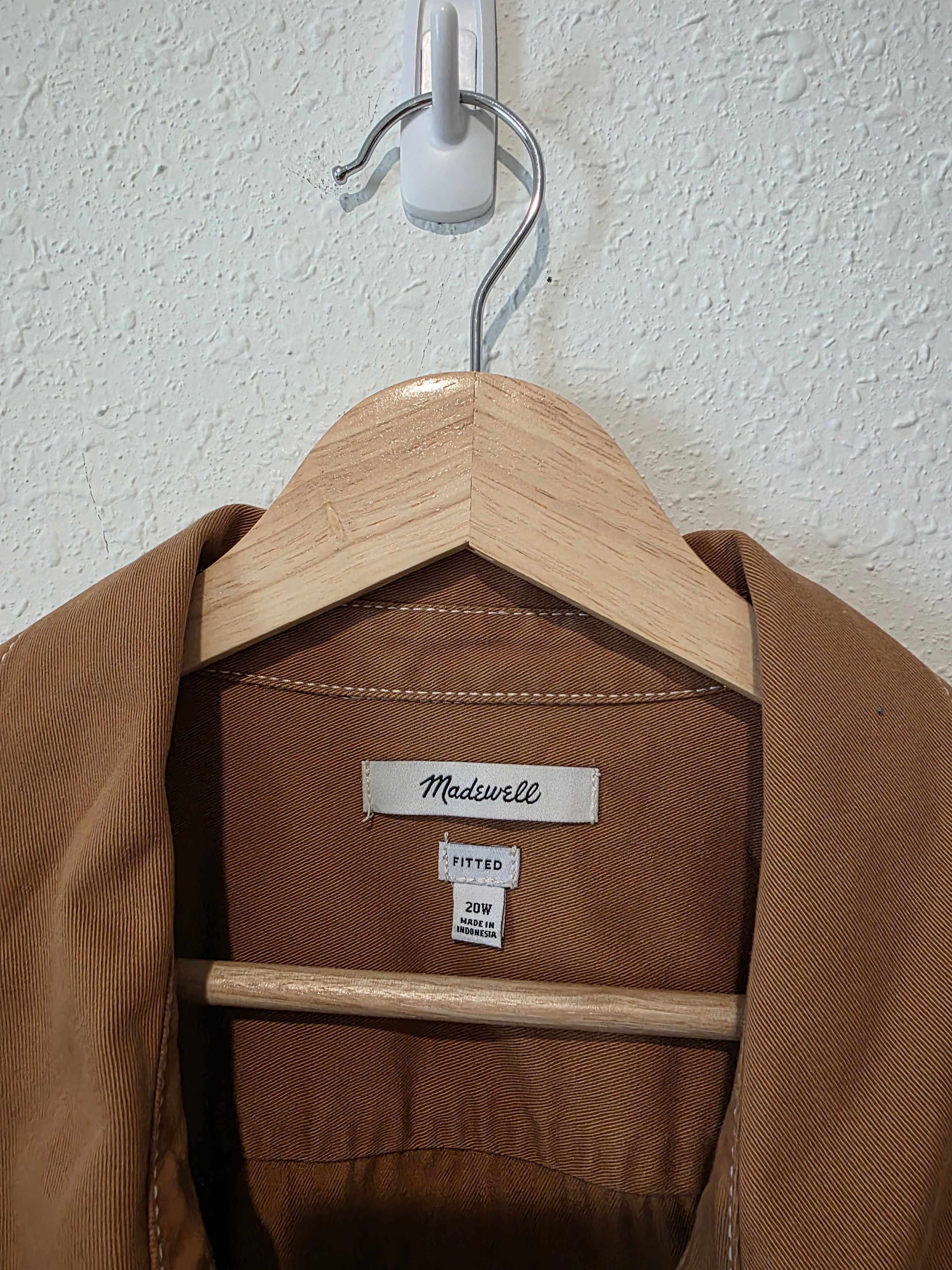 Madewell Button Up Cotton Shirt (20W)