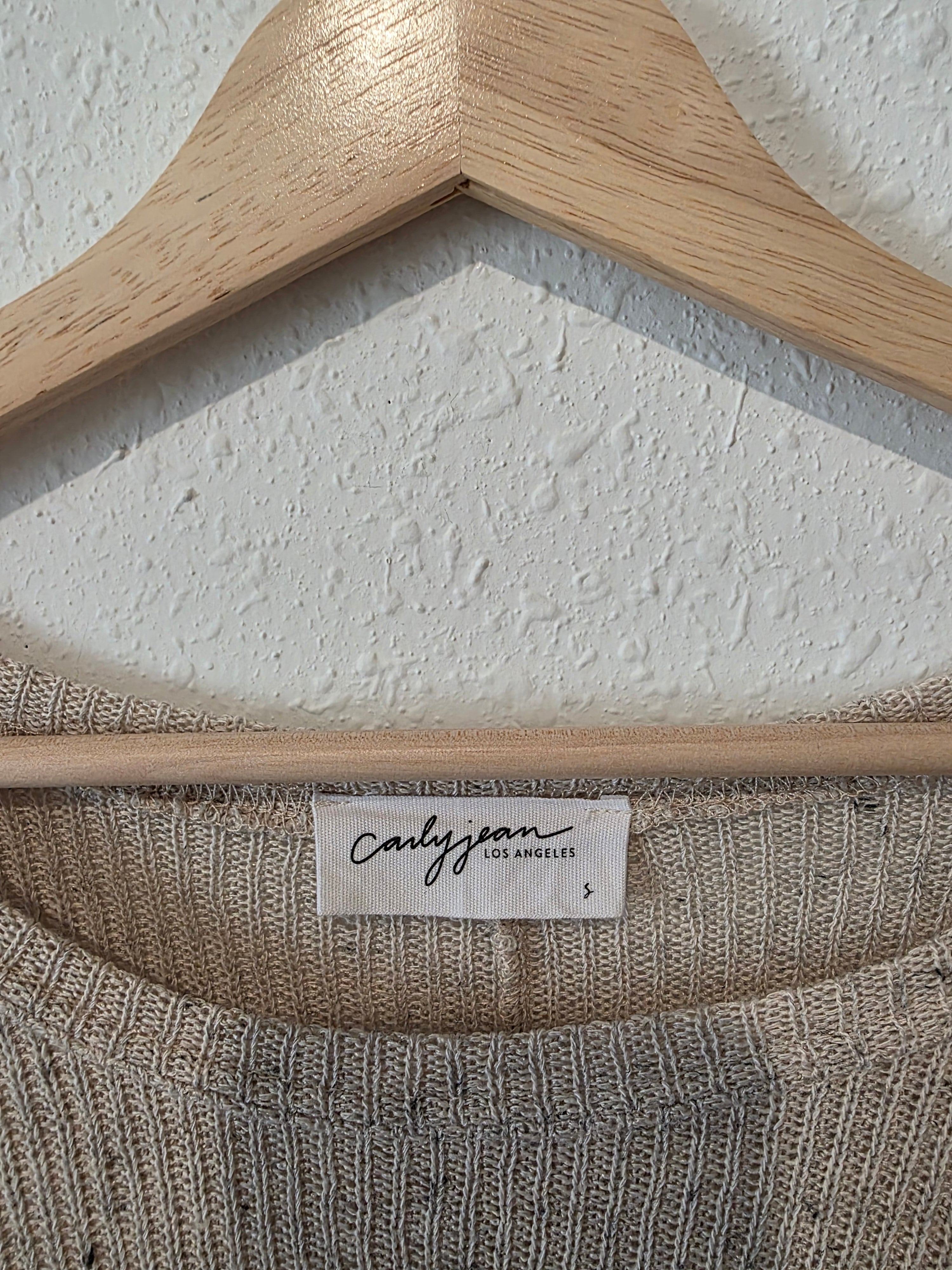 Carly Jean Oversized Knit Tee (S)