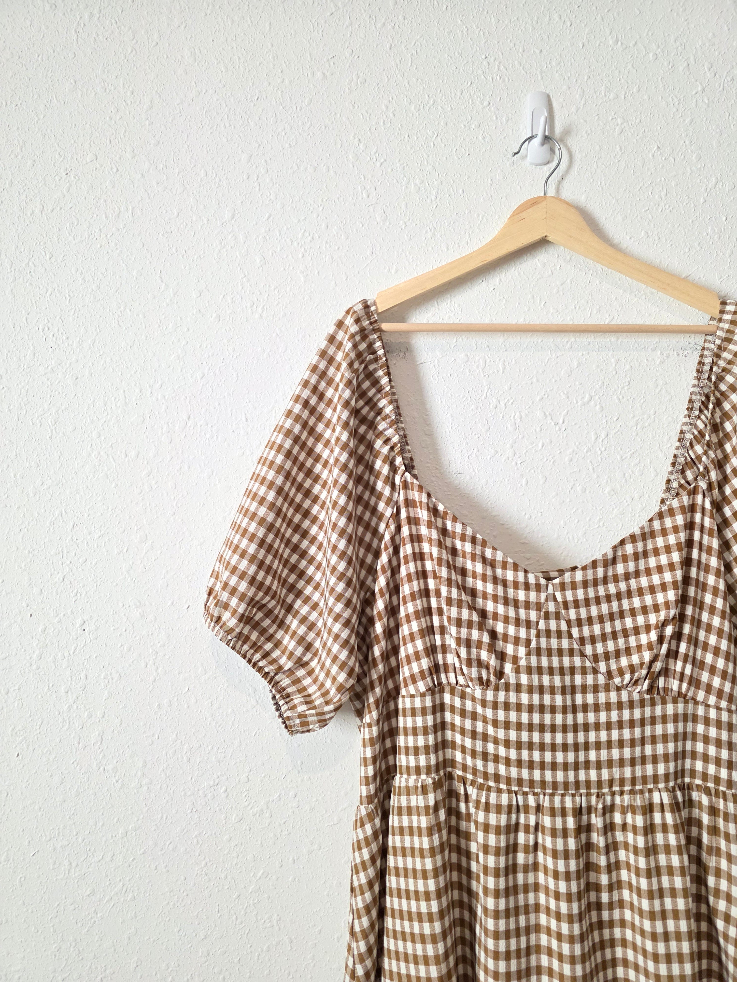 Arula Gingham Midi Dress (3X)