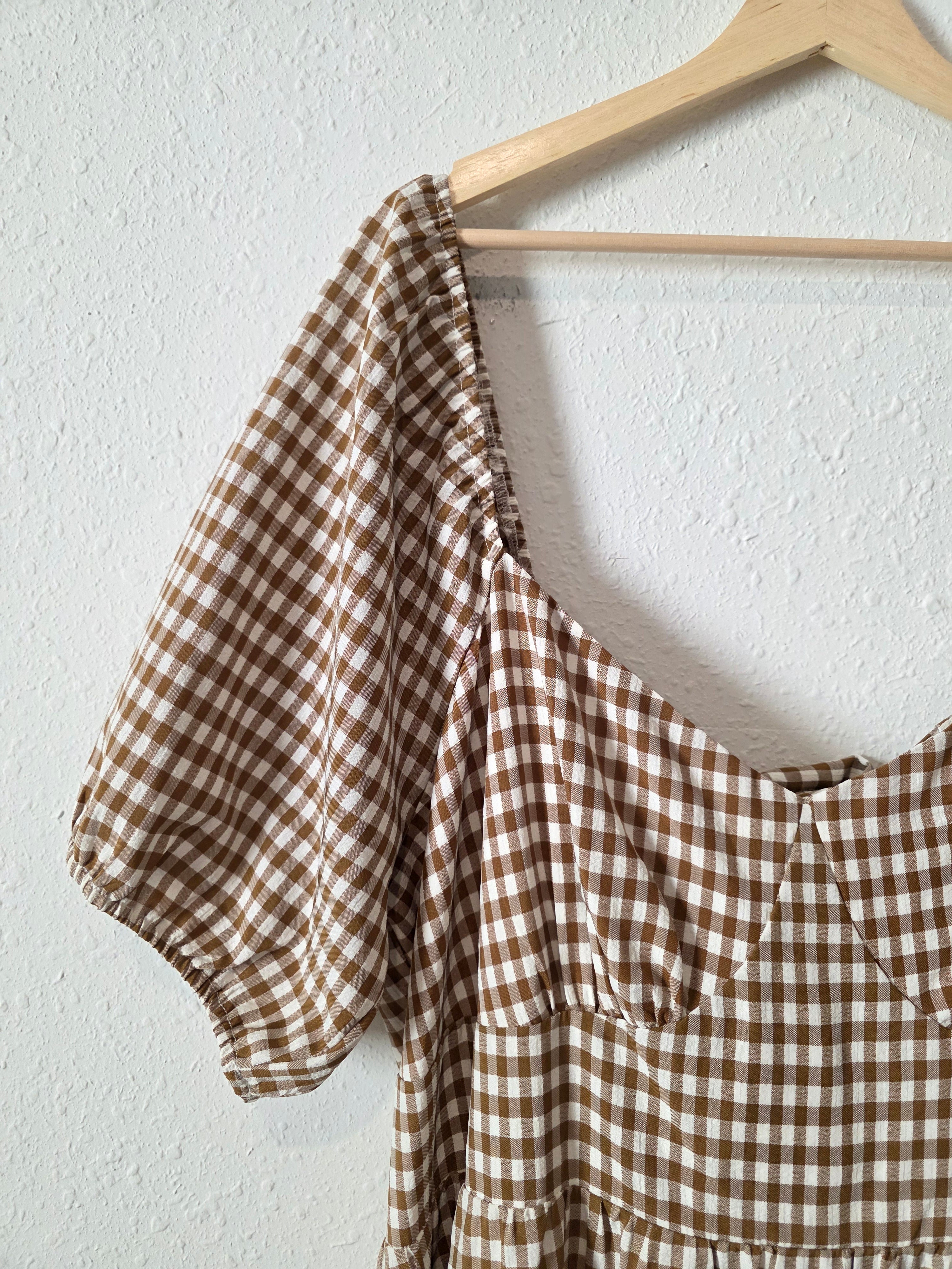 Arula Gingham Midi Dress (3X)